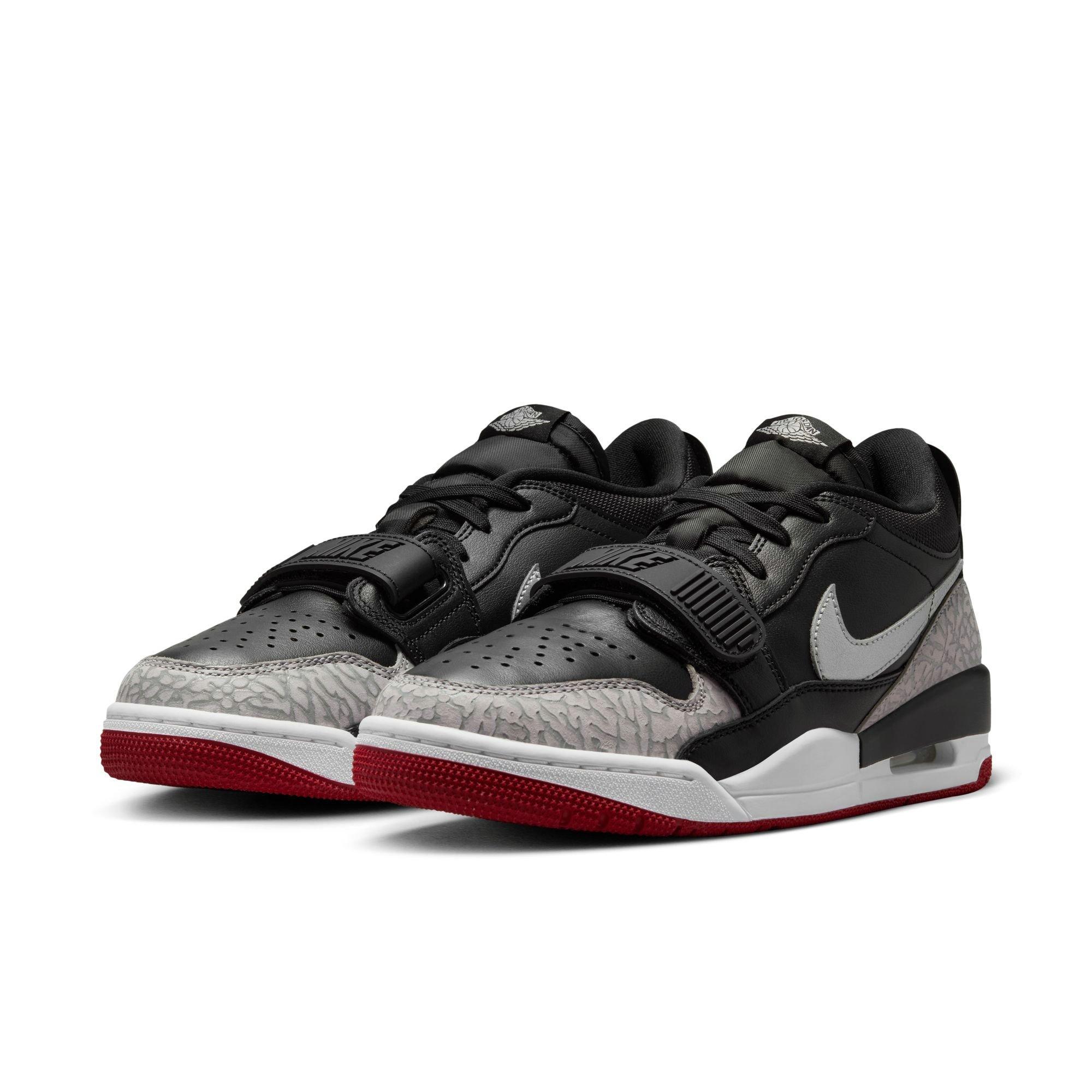 Jordan Legacy 312 Low "Black/Metallic Silver/Gym Red" Women's Shoe - BLACK/RED/SILVER Thumbnail View 5