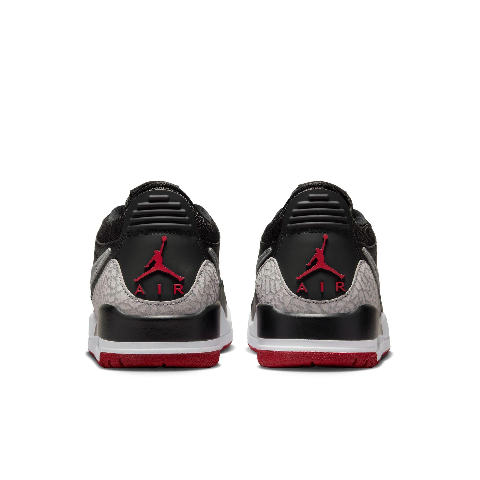 Jordan Legacy 312 Low "Black/Metallic Silver/Gym Red" Women's Shoe - BLACK/RED/SILVER Thumbnail View 6