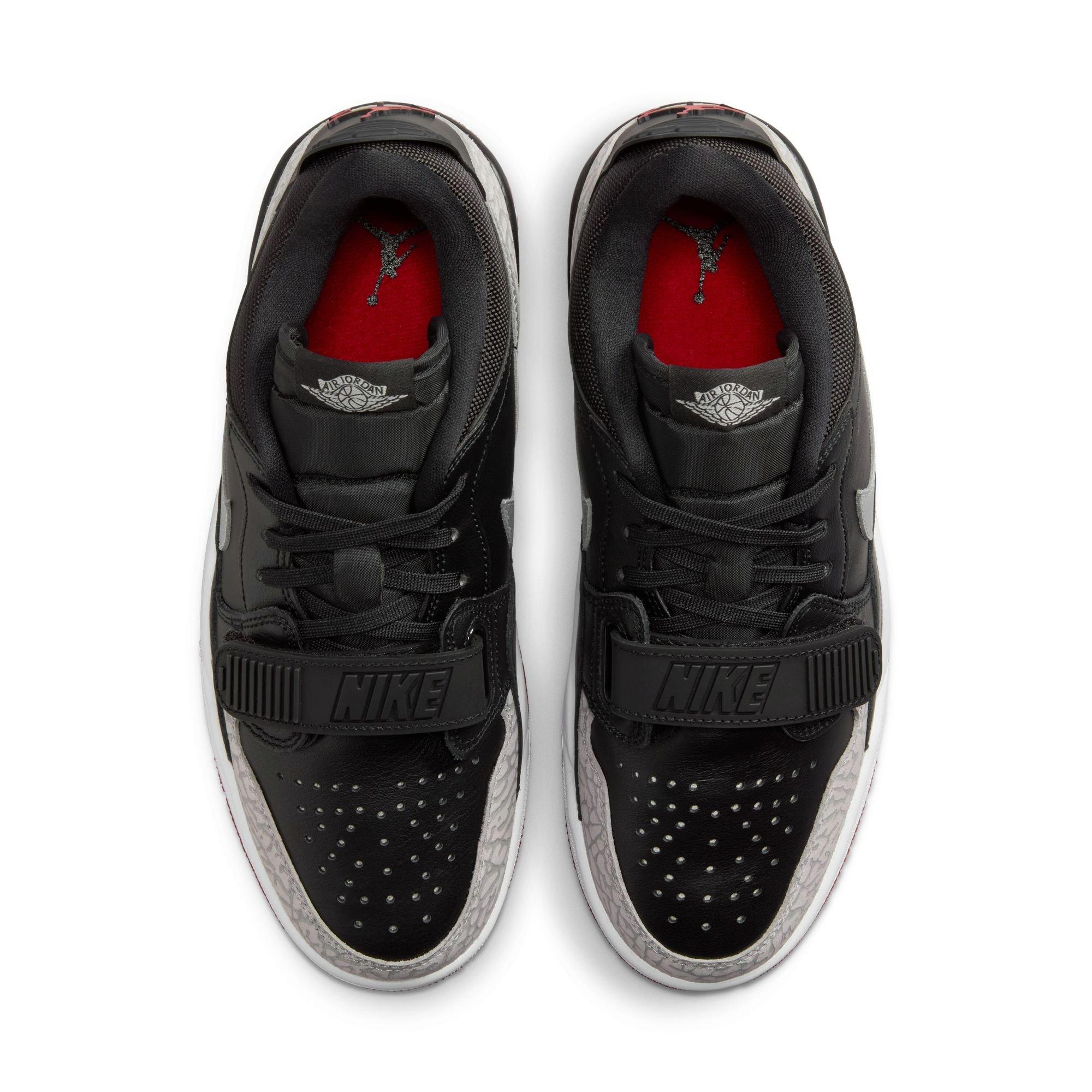 Jordan Legacy 312 Low "Black/Metallic Silver/Gym Red" Women's Shoe - BLACK/RED/SILVER Thumbnail View 7
