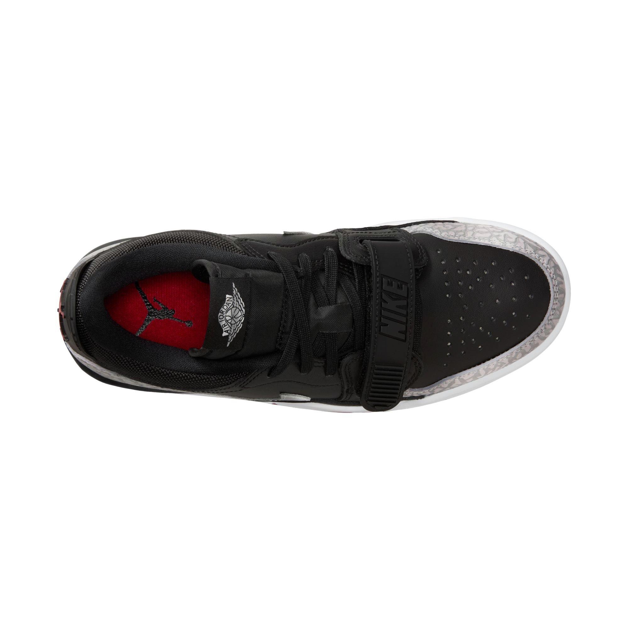 Jordan Legacy 312 Low "Black/Metallic Silver/Gym Red" Women's Shoe - BLACK/RED/SILVER Thumbnail View 8