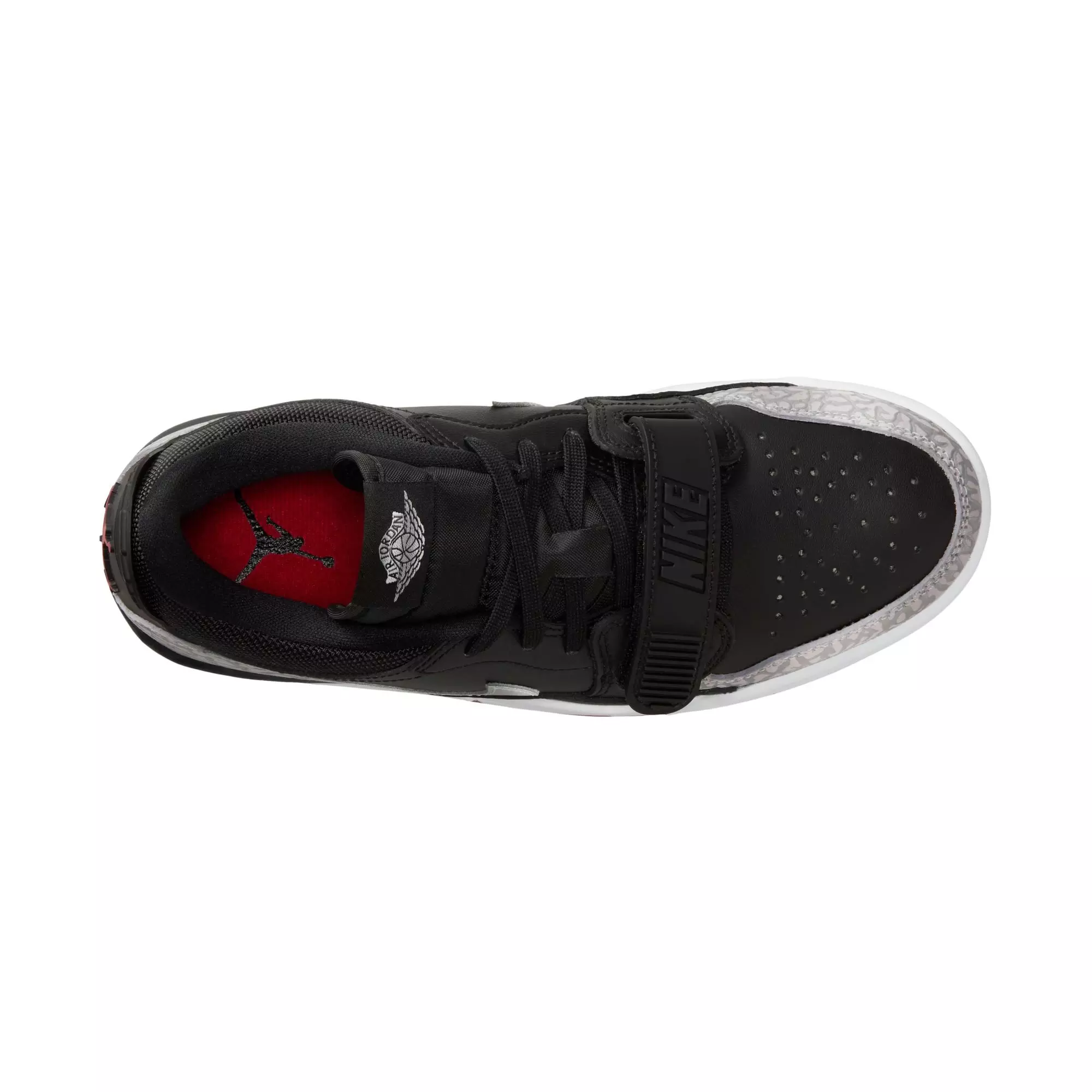 Jordan Legacy 312 Low "Black/Metallic Silver/Gym Red" Women's Shoe - BLACK/RED/SILVER