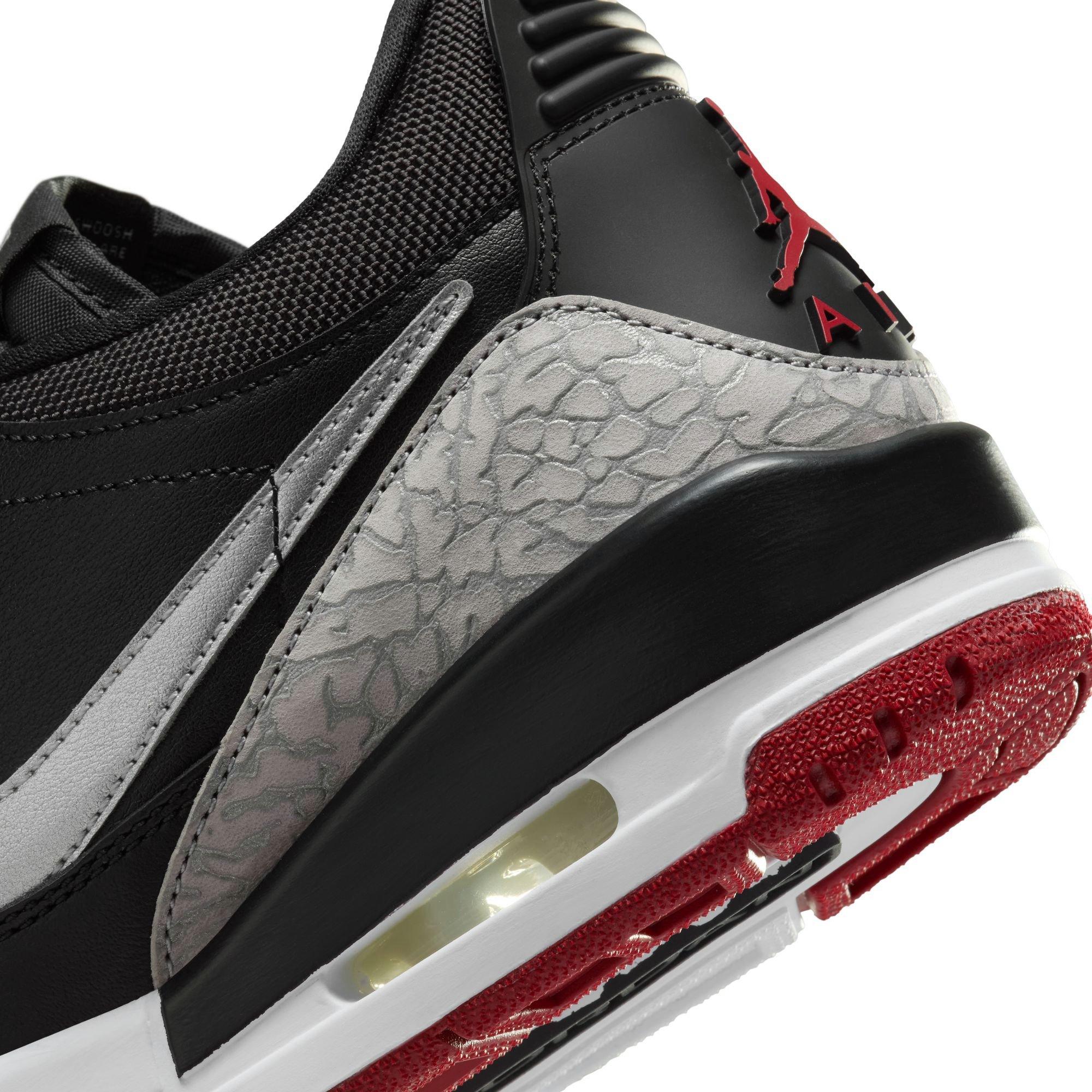 Jordan Legacy 312 Low "Black/Metallic Silver/Gym Red" Women's Shoe - BLACK/RED/SILVER Thumbnail View 11