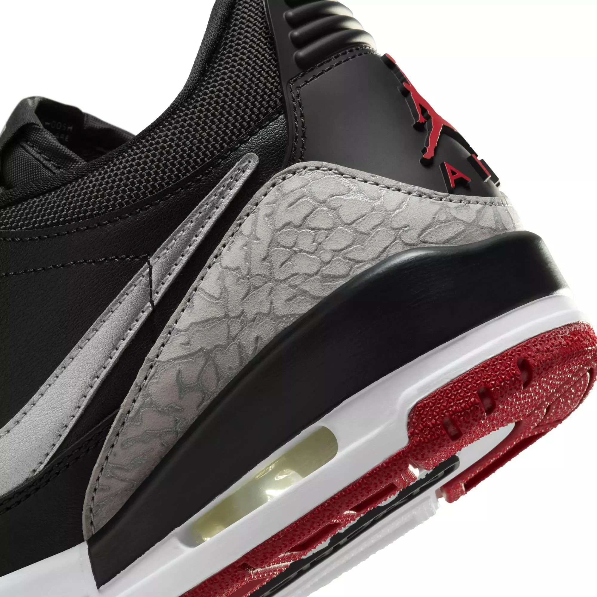 Jordan Legacy 312 Low "Black/Metallic Silver/Gym Red" Women's Shoe - BLACK/RED/SILVER