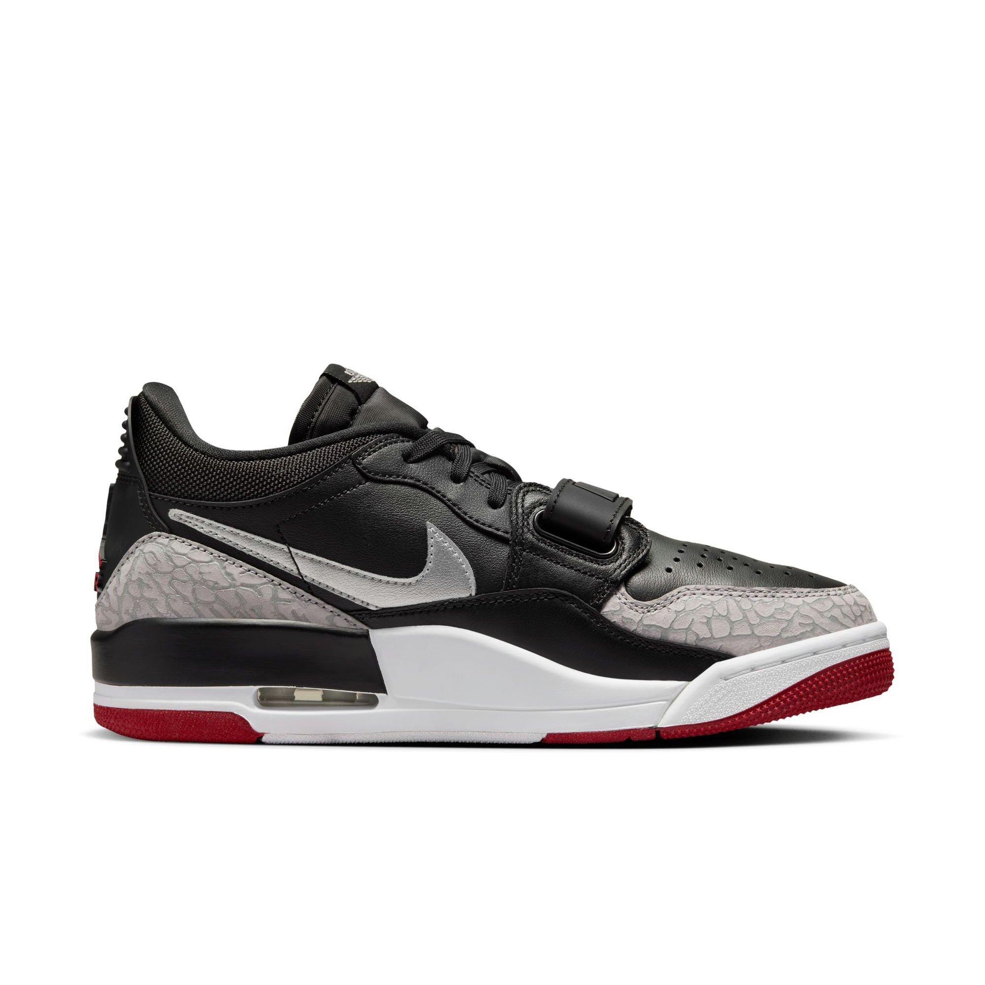 Jordan Legacy 312 Low "Black/Metallic Silver/Gym Red" Women's Shoe - BLACK/RED/SILVER Thumbnail View 2