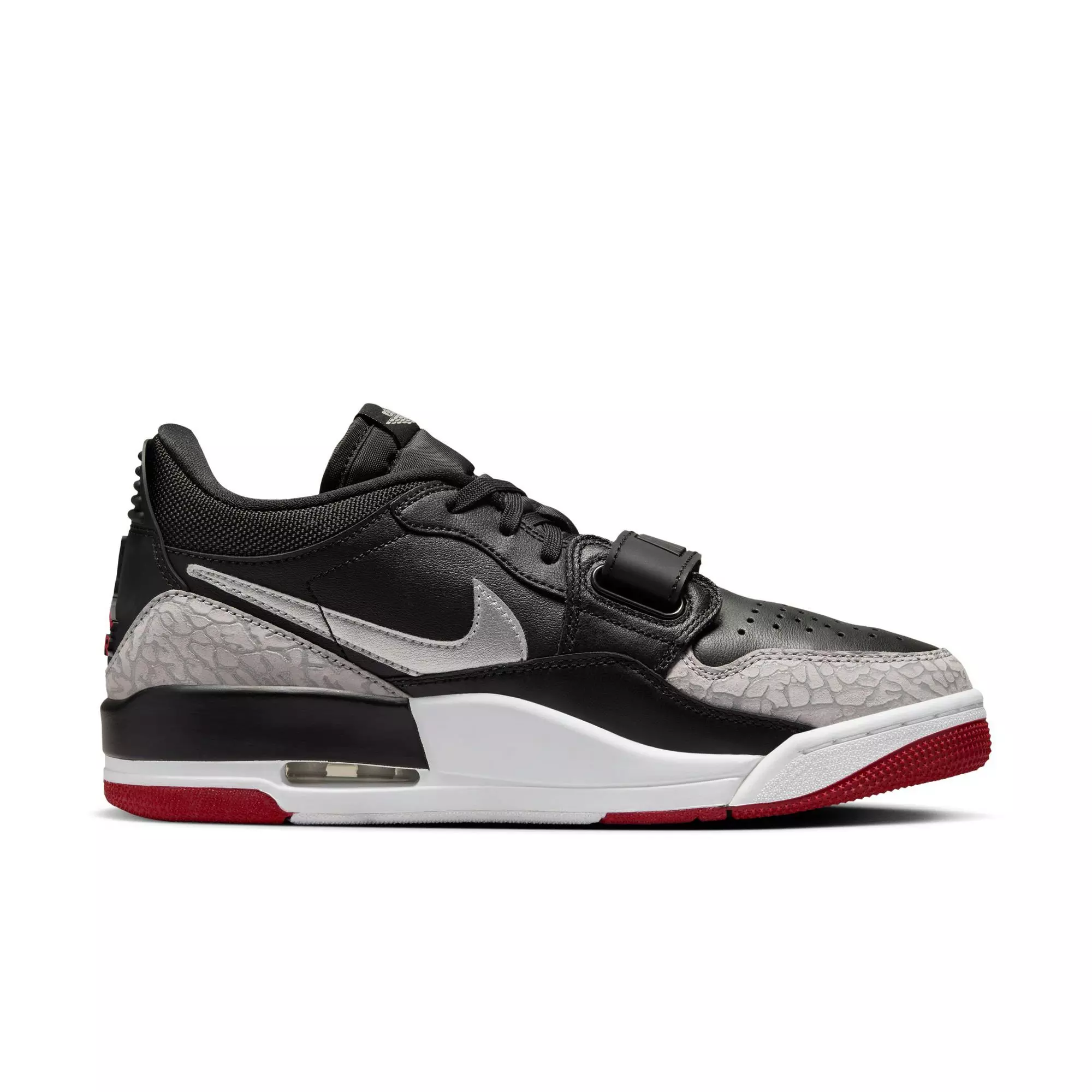 Jordan Legacy 312 Low "Black/Metallic Silver/Gym Red" Women's Shoe - BLACK/RED/SILVER