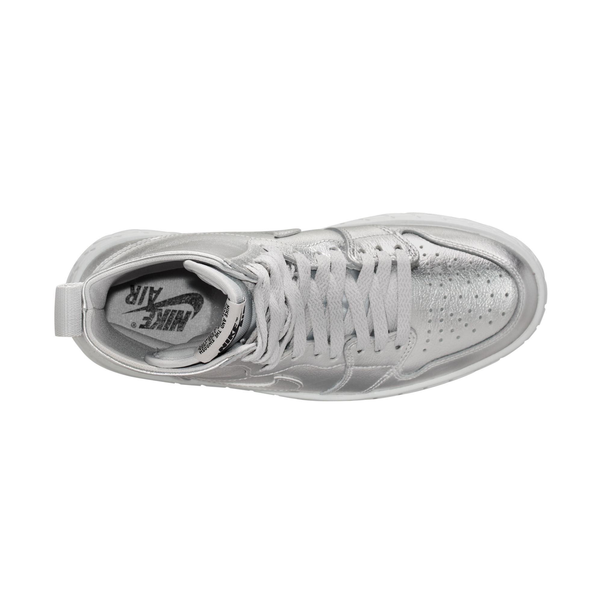 Jordan 1 Brooklyn "Metallic Silver" Women's Boot - METALLIC SILVER/NEUTRAL GREY Thumbnail View 3