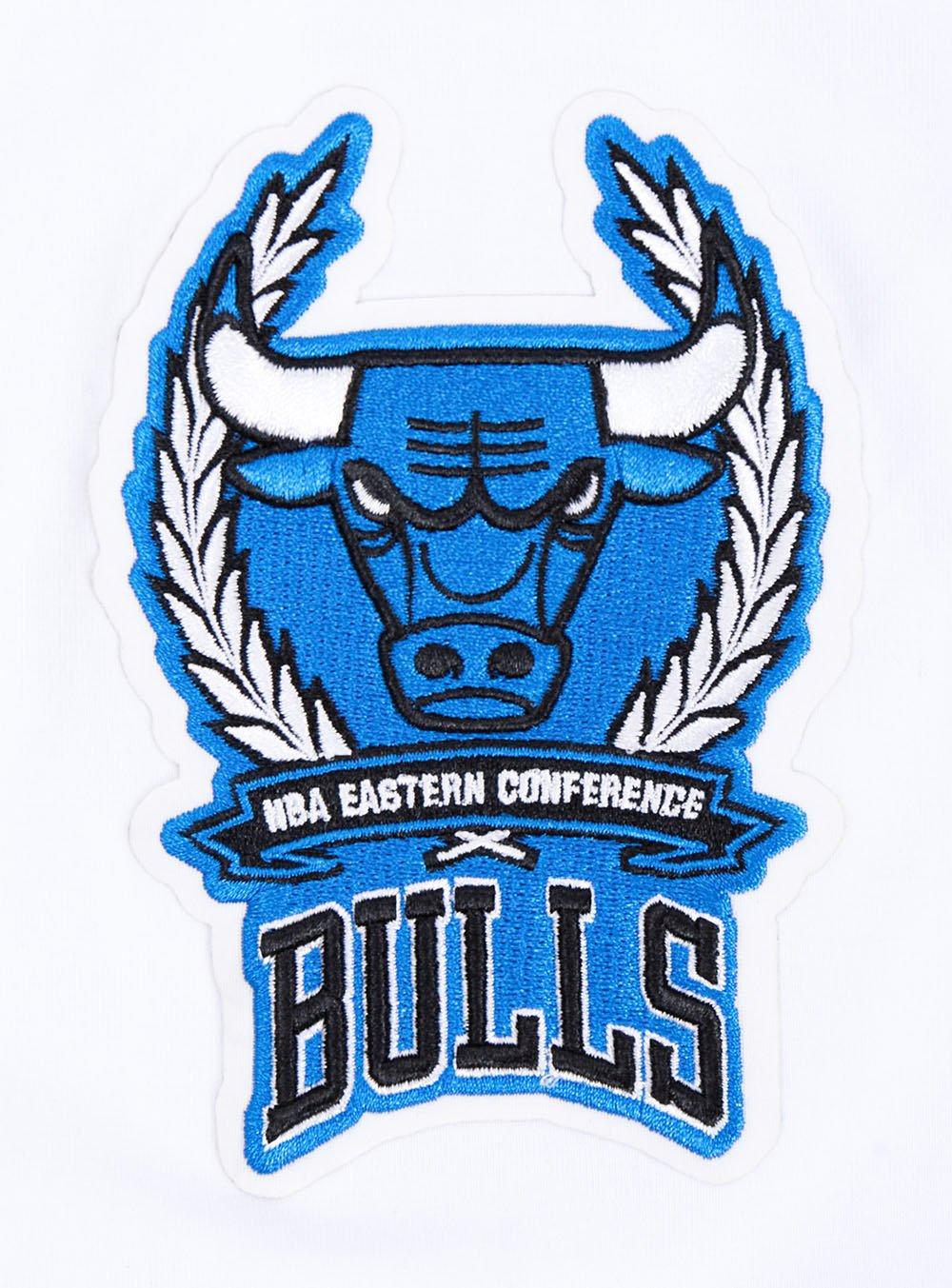 Pro Standard Men's Chicago Bulls Retro 4 Lightning Tee-Industrial Blue - WHITE Thumbnail View 7