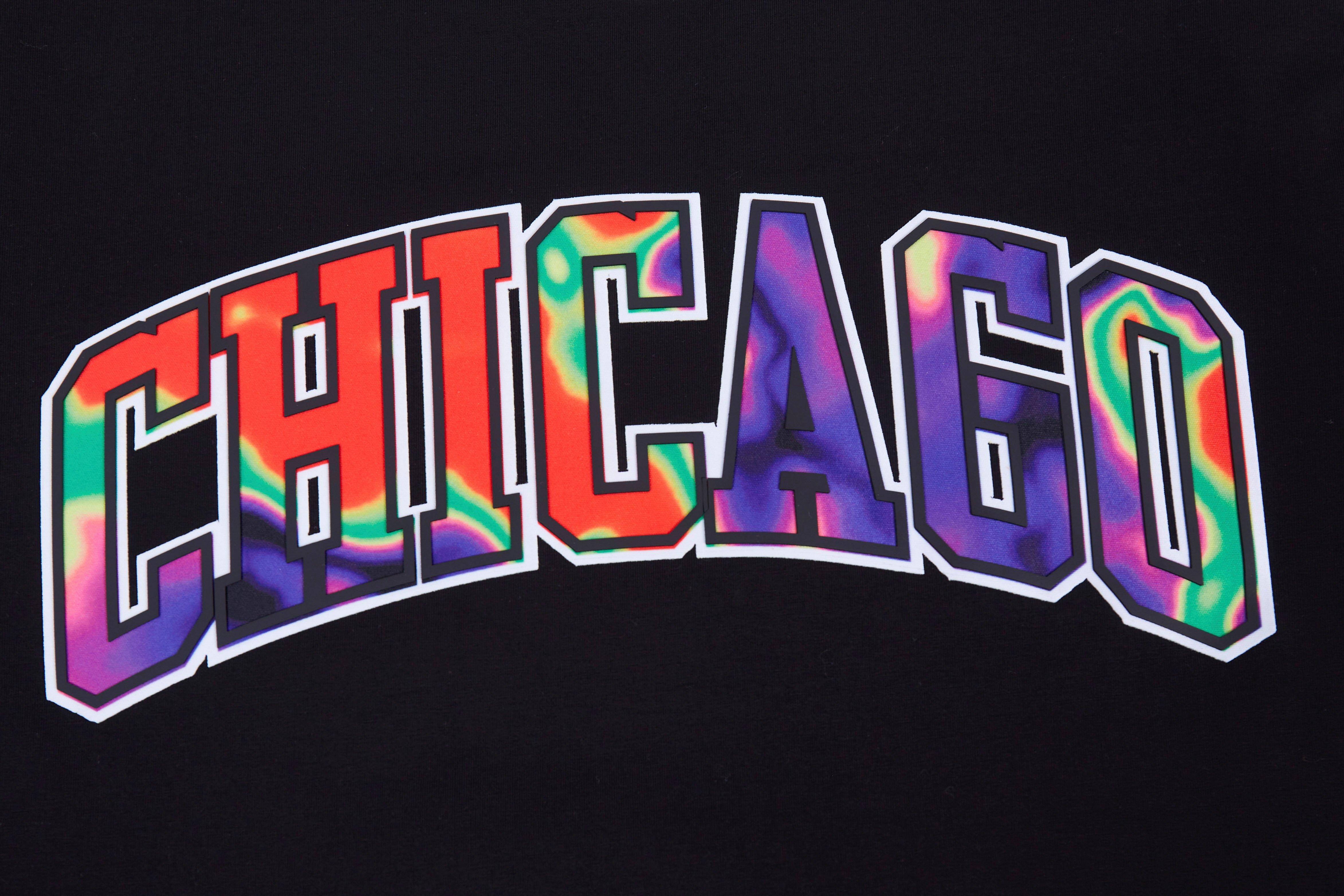 Pro Standard Men's Chicago Bulls Heat Map Top-Black - BLACK Thumbnail View 3