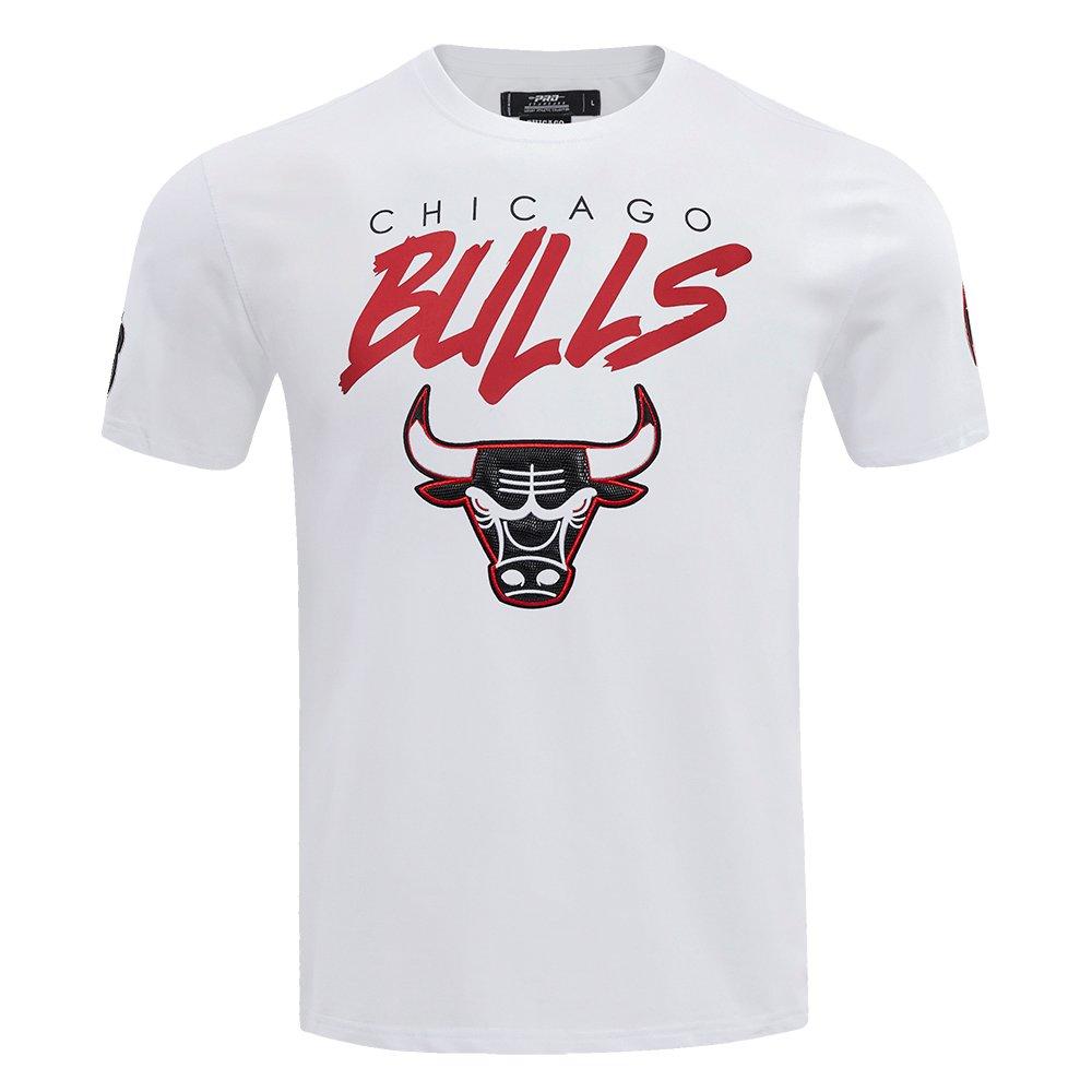Pro Standard Men's Chicago Bulls Retro 12 Short Sleeve Tee-White - WHITE Thumbnail View 1