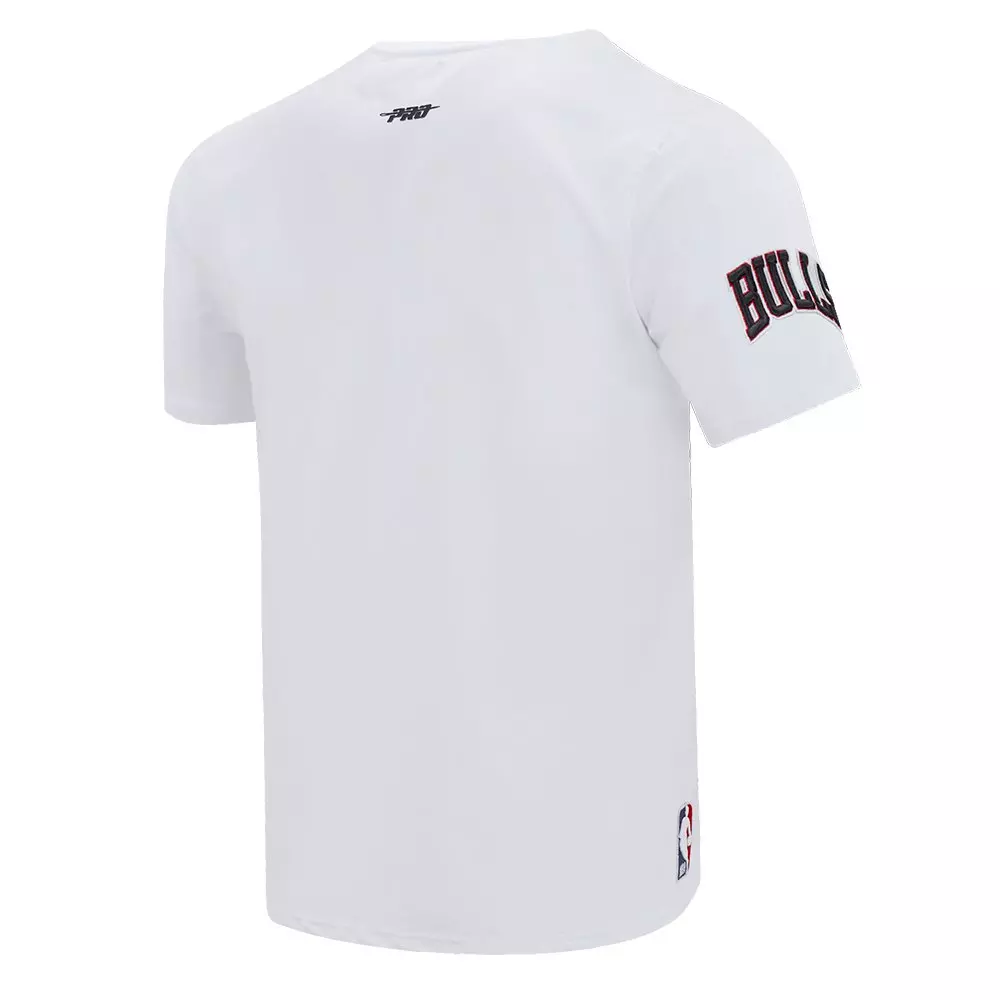 Pro Standard Men's Chicago Bulls Retro 12 Short Sleeve Tee-White - WHITE