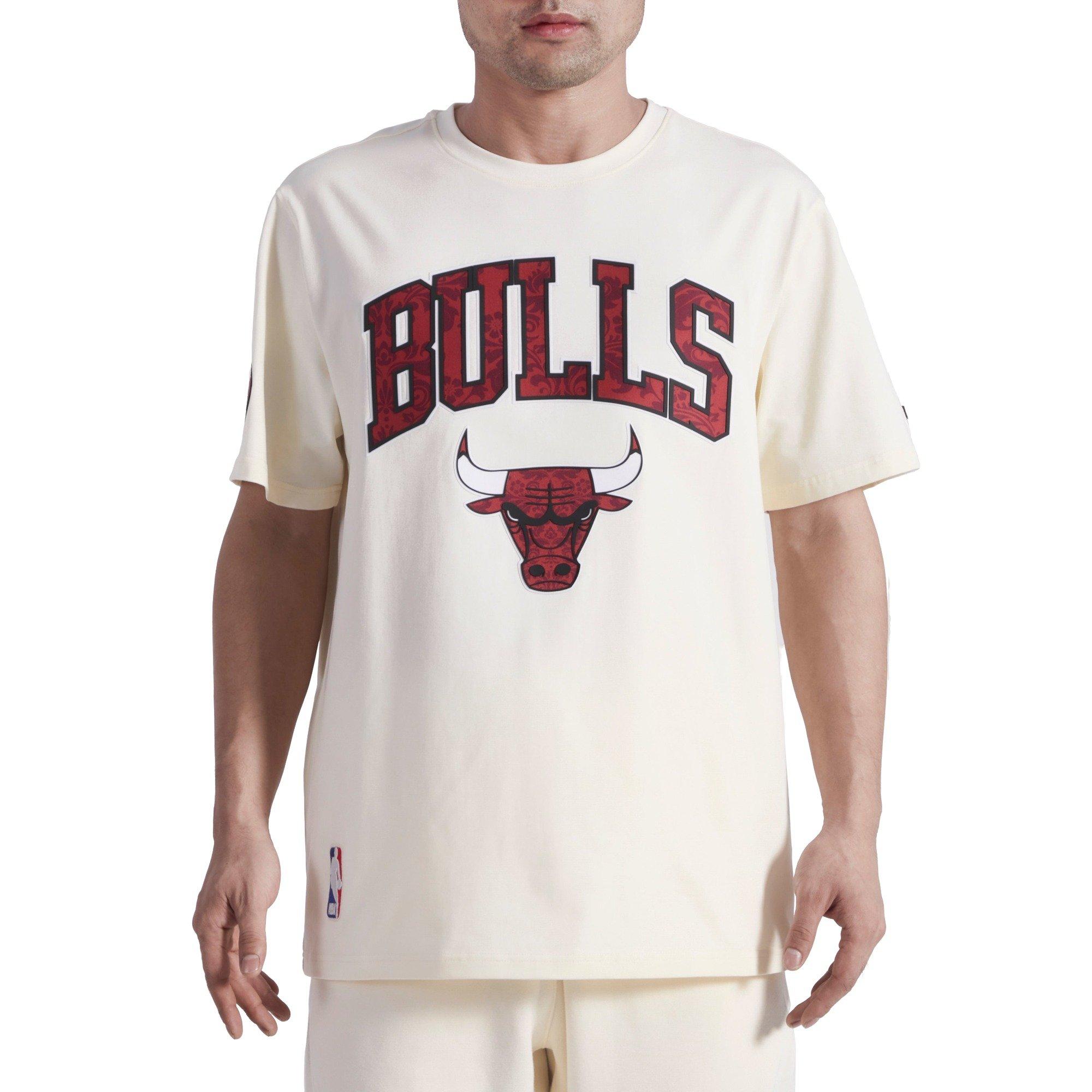 Pro Standard Men's Chicago Bulls Playing Cards Tee-Eggshell - CREAM Thumbnail View 1