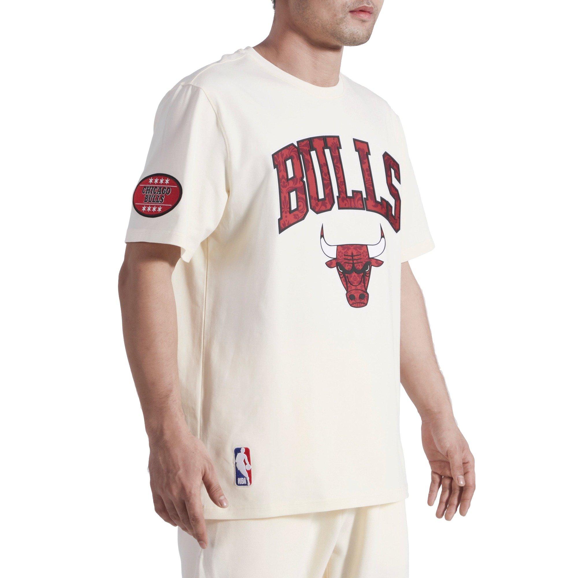 Pro Standard Men's Chicago Bulls Playing Cards Tee-Eggshell - CREAM Thumbnail View 4