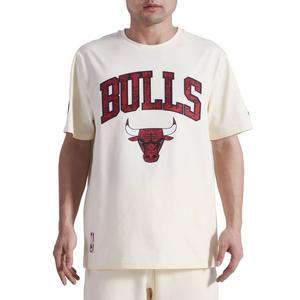 Pro Standard Men's Chicago Bulls Playing Cards Tee-Eggshell
