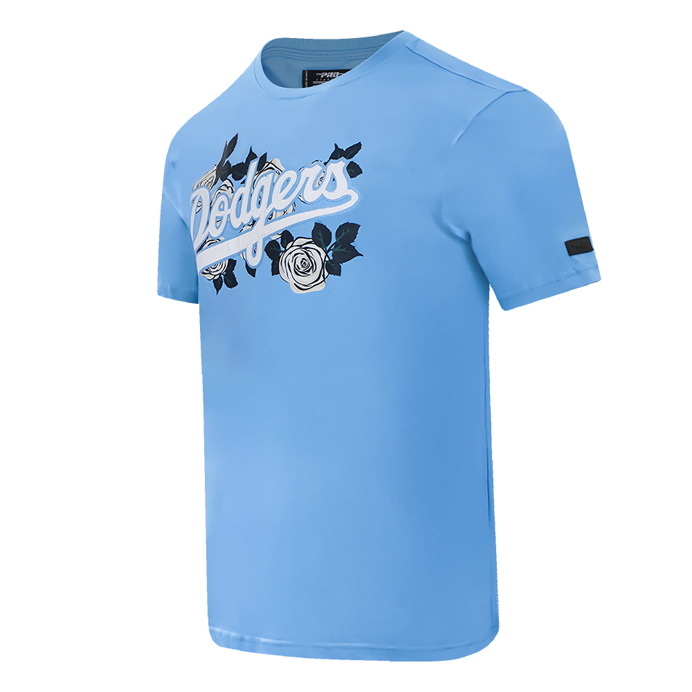 Pro Standard Men's Los Angeles Dodgers Roses Top-Carolina Blue - BLUE Thumbnail View 1