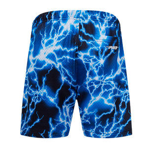 Pro Standard Men's Chicago Bulls Retro 4 Lightning Mesh Shorts-Industrial Blue