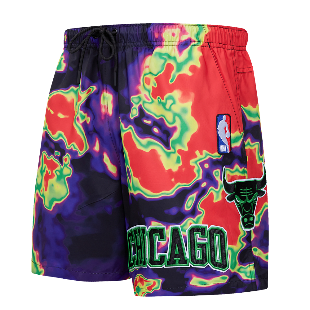 Pro Standard Men's Chicago Bulls Heat Map Shorts-Black - BLACK Thumbnail View 1