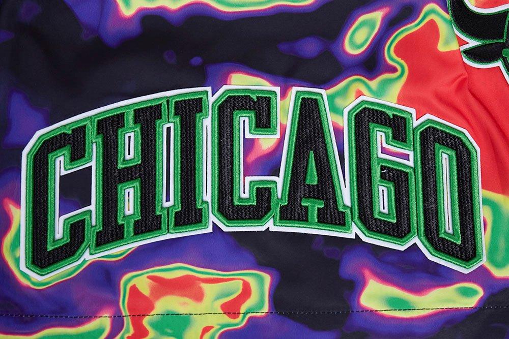 Pro Standard Men's Chicago Bulls Heat Map Shorts-Black - BLACK Thumbnail View 5