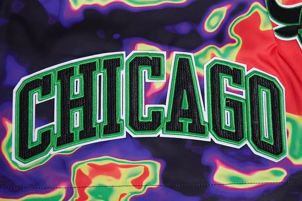 Pro Standard Men's Chicago Bulls Heat Map Shorts-Black - BLACK
