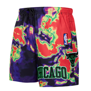 Pro Standard Men's Chicago Bulls Heat Map Shorts-Black