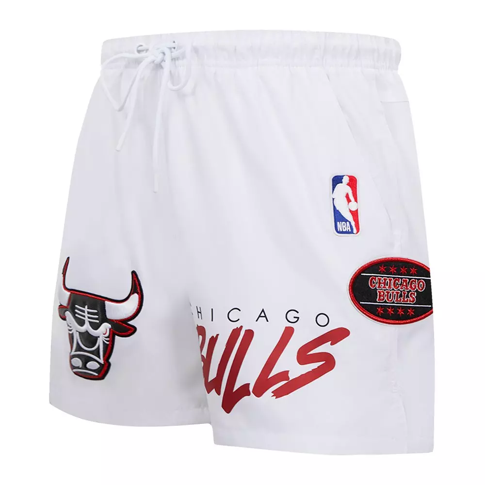 Pro Standard Men's Chicago Bulls Retro 12 Shorts-White - WHITE