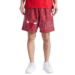 Pro Standard Men's Chicago Bulls Playing Cards Shorts-Red