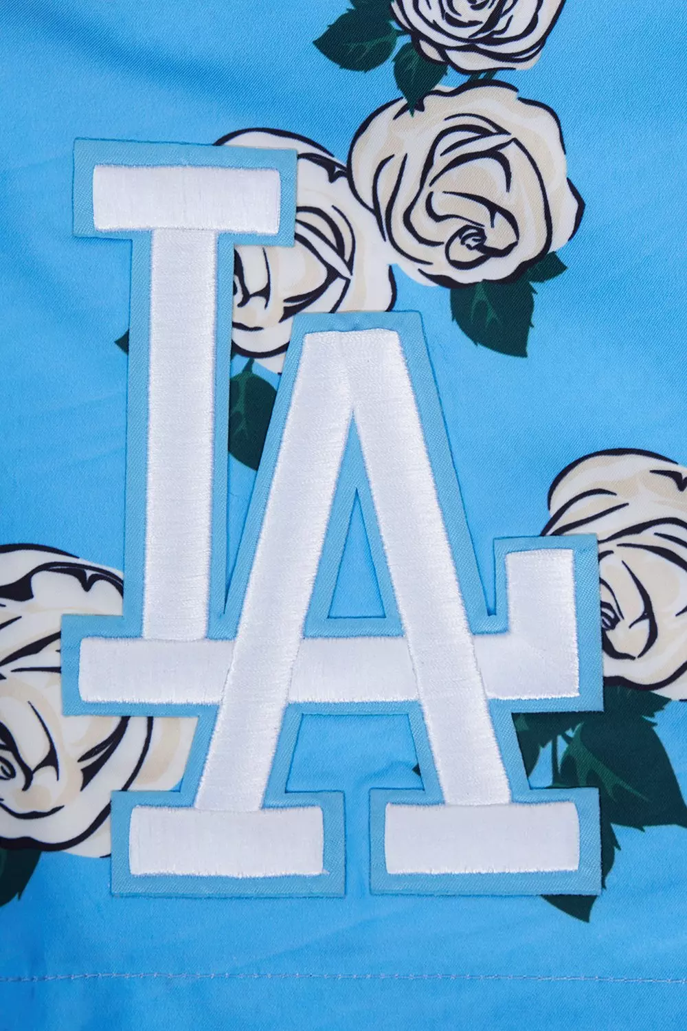 Pro Standard Men's Los Angeles Dodgers Roses Shorts-Carolina Blue - BLUE