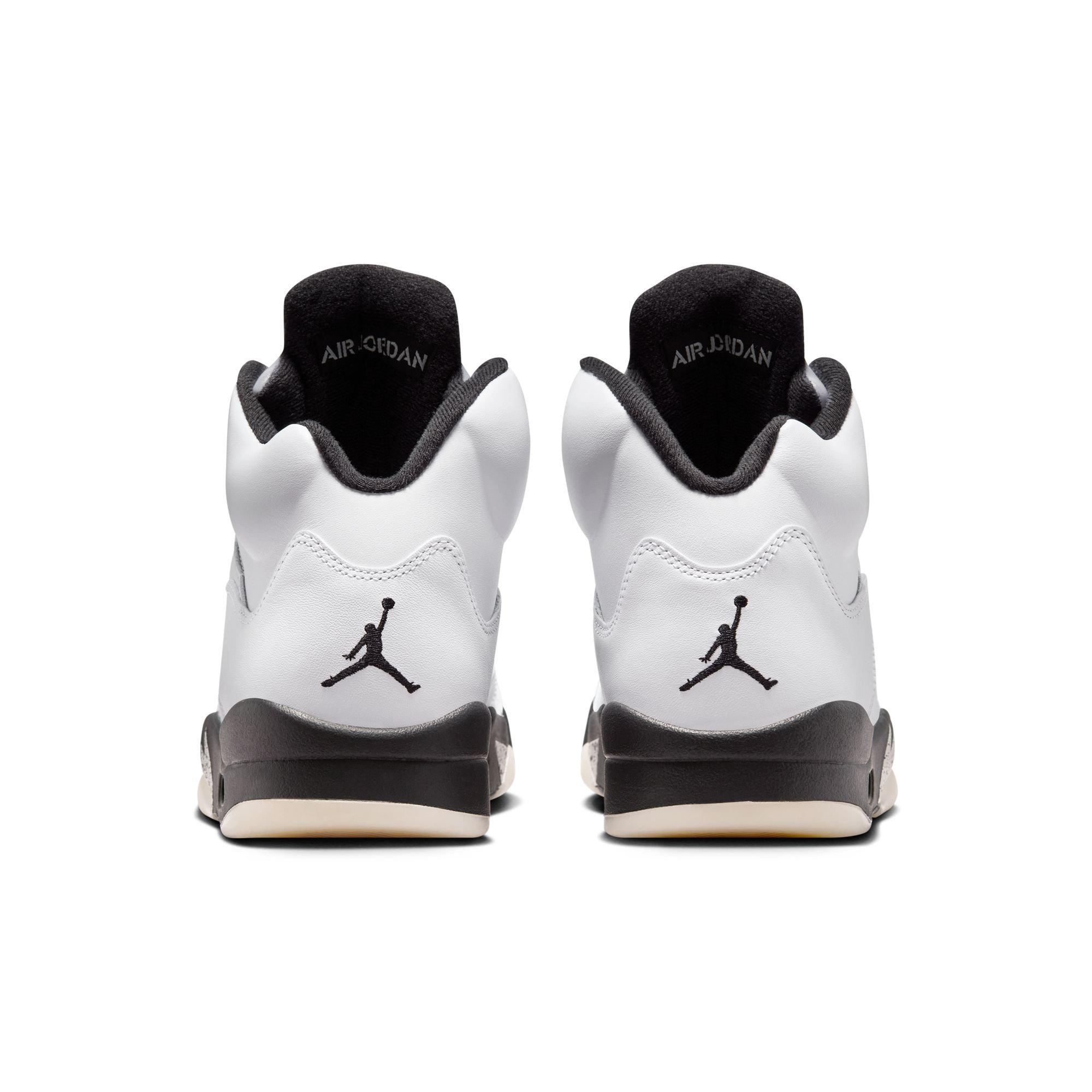 Jordan 5 Retro "White and Black" Men's Shoe - WHITE/BLACK/METALLIC SILVER Thumbnail View 11