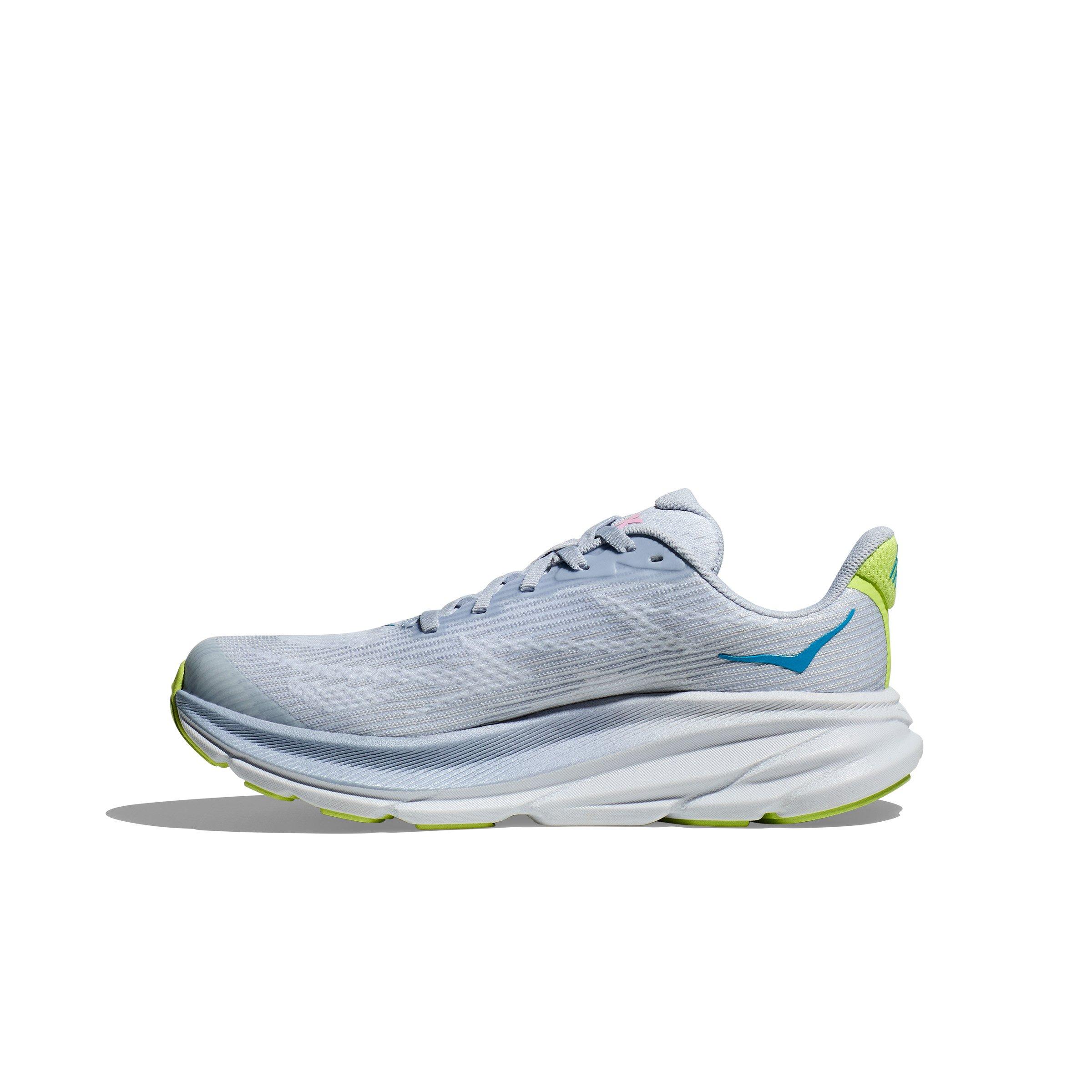 Hoka Clifton 9 Grade School Girls' "Gull/Sea Ice" Running Shoe