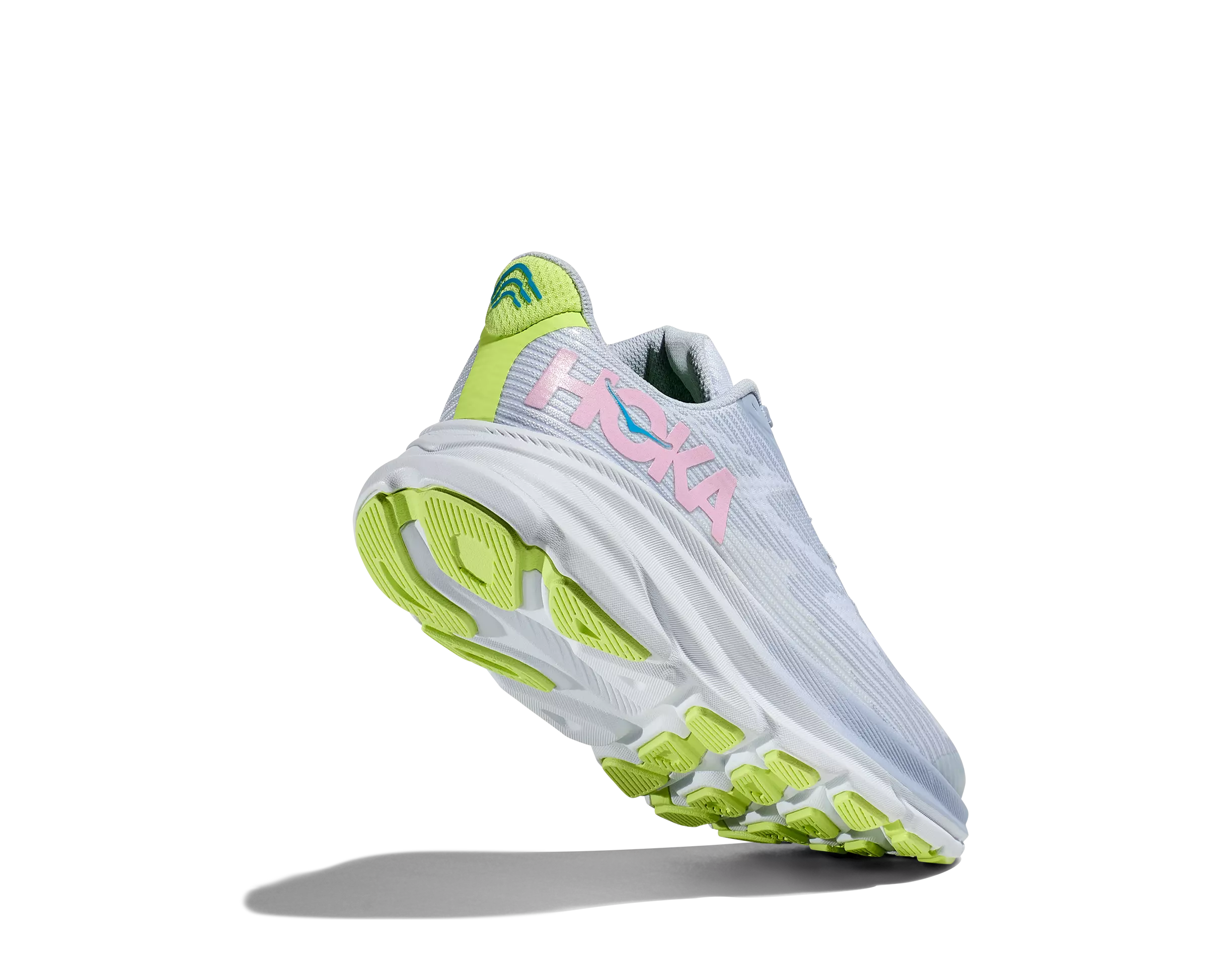 Hoka Clifton 9 "Gull/Sea Ice" Grade School Girls' Running Shoe - PURPLE