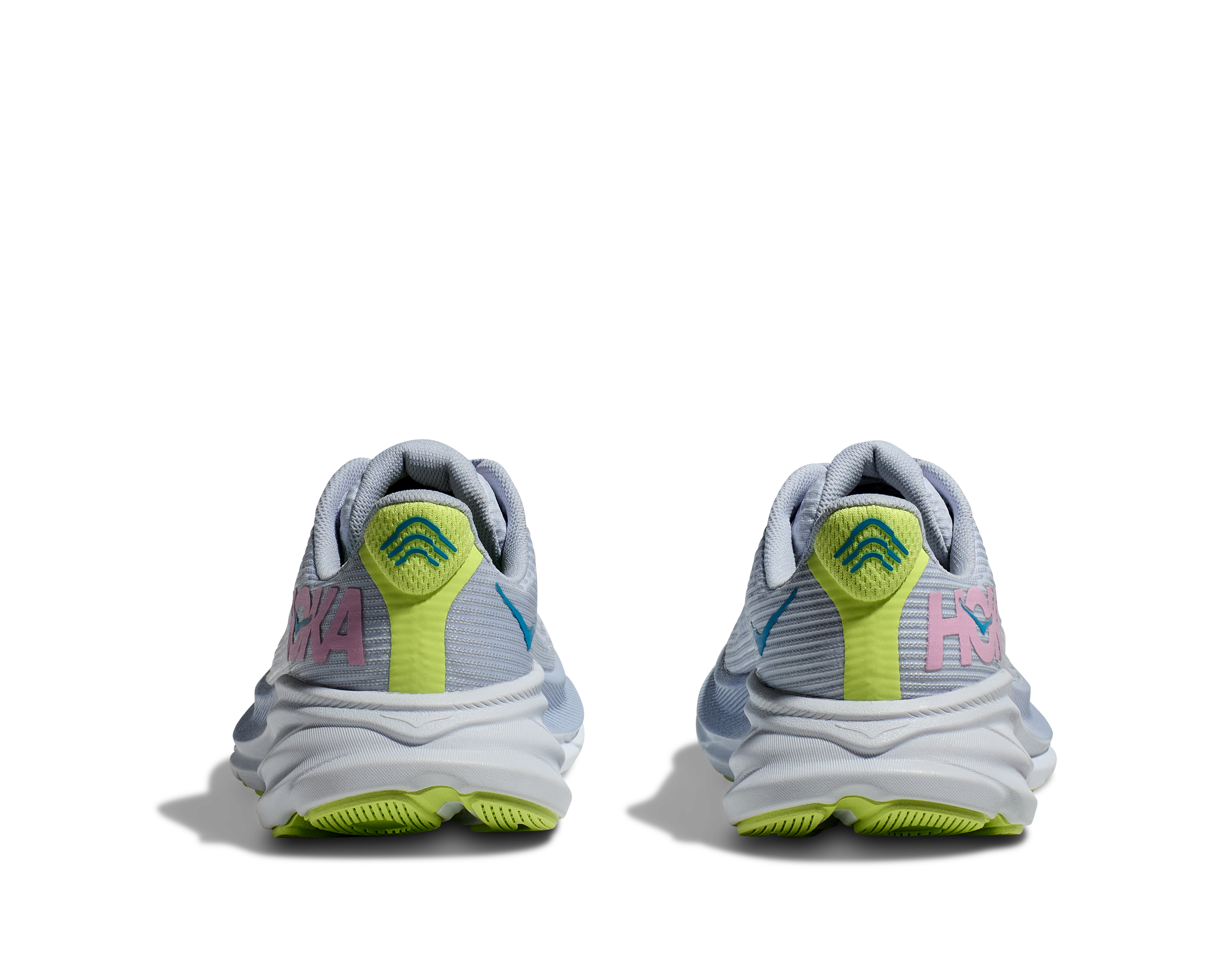 Hoka Clifton 9 Grade School Girls' "Gull/Sea Ice" Running Shoe