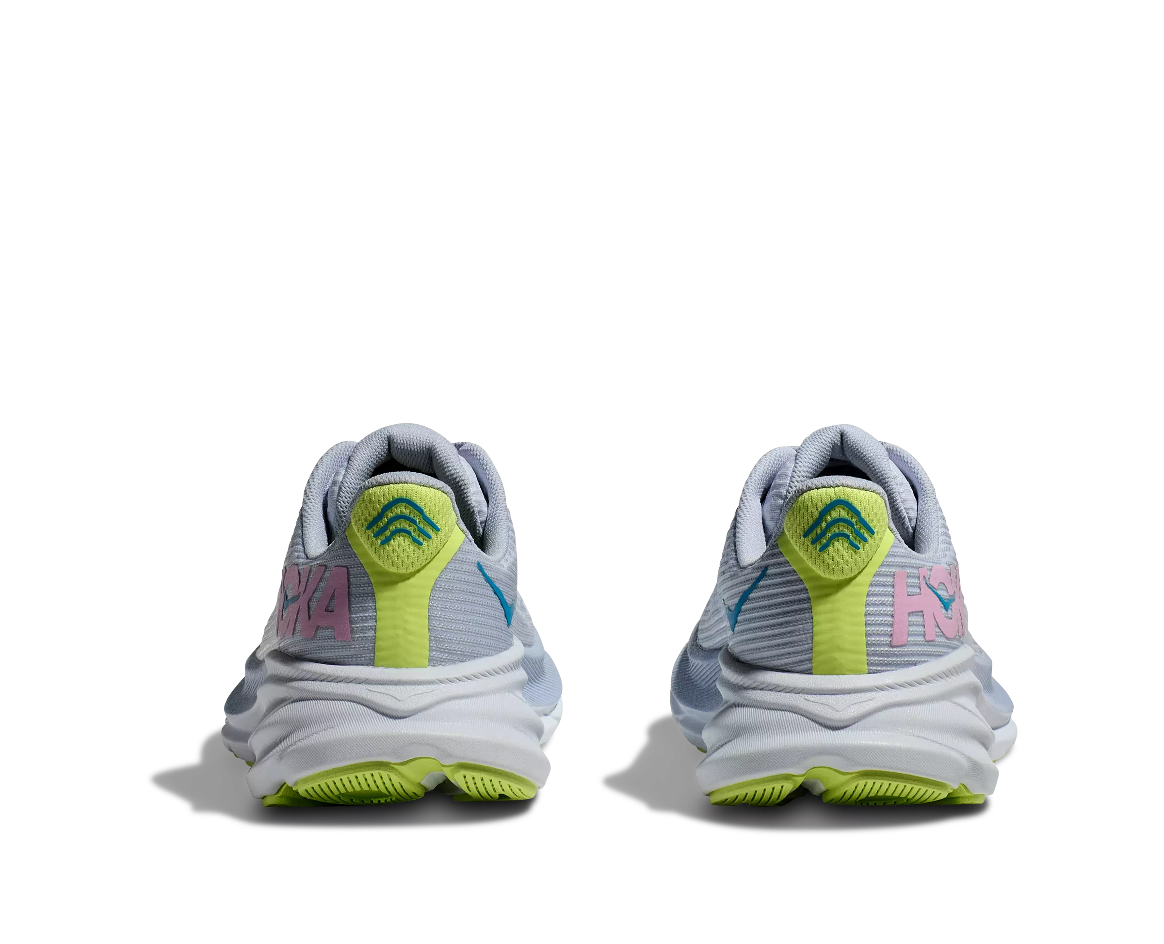 Hoka Clifton 9 "Gull/Sea Ice" Grade School Girls' Running Shoe - PURPLE