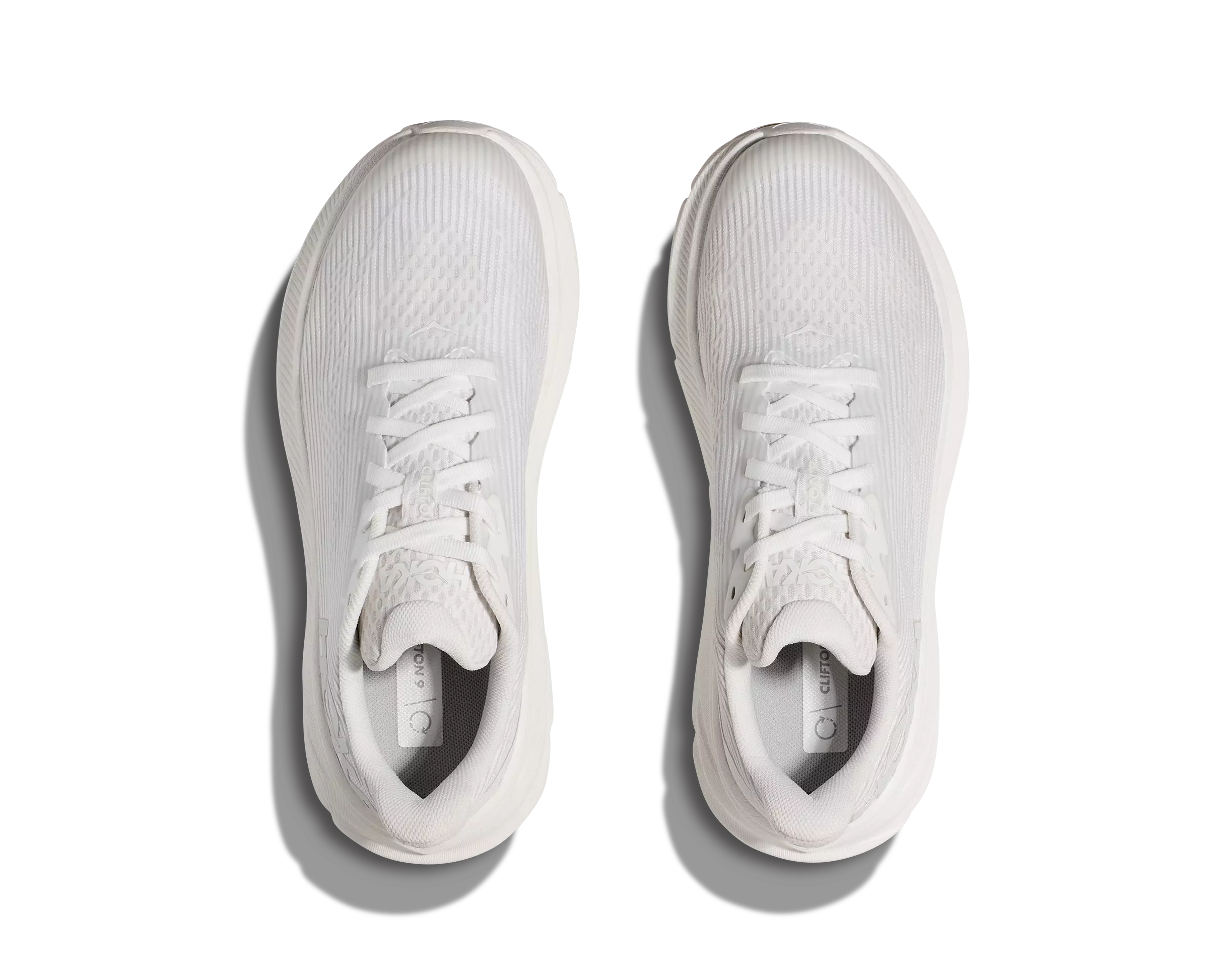 Hoka Clifton 9 "White Frost" Grade School Girls' Running Shoe - WHITE