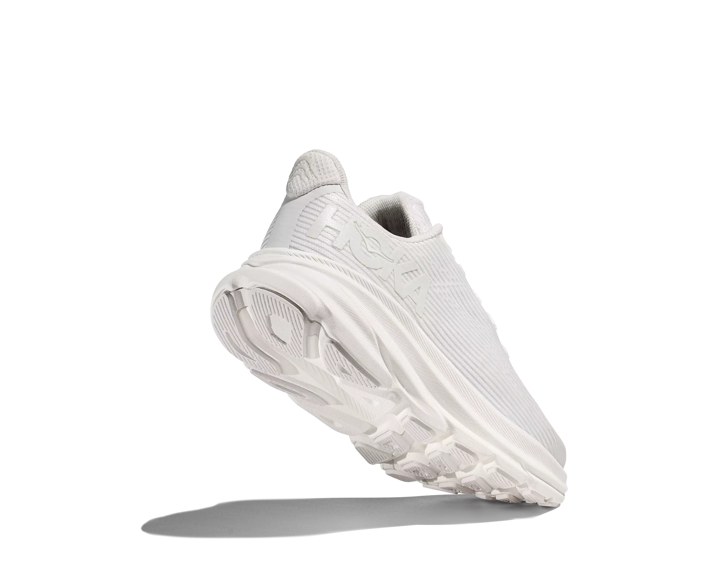 Hoka Clifton 9 "White Frost" Grade School Girls' Running Shoe - WHITE