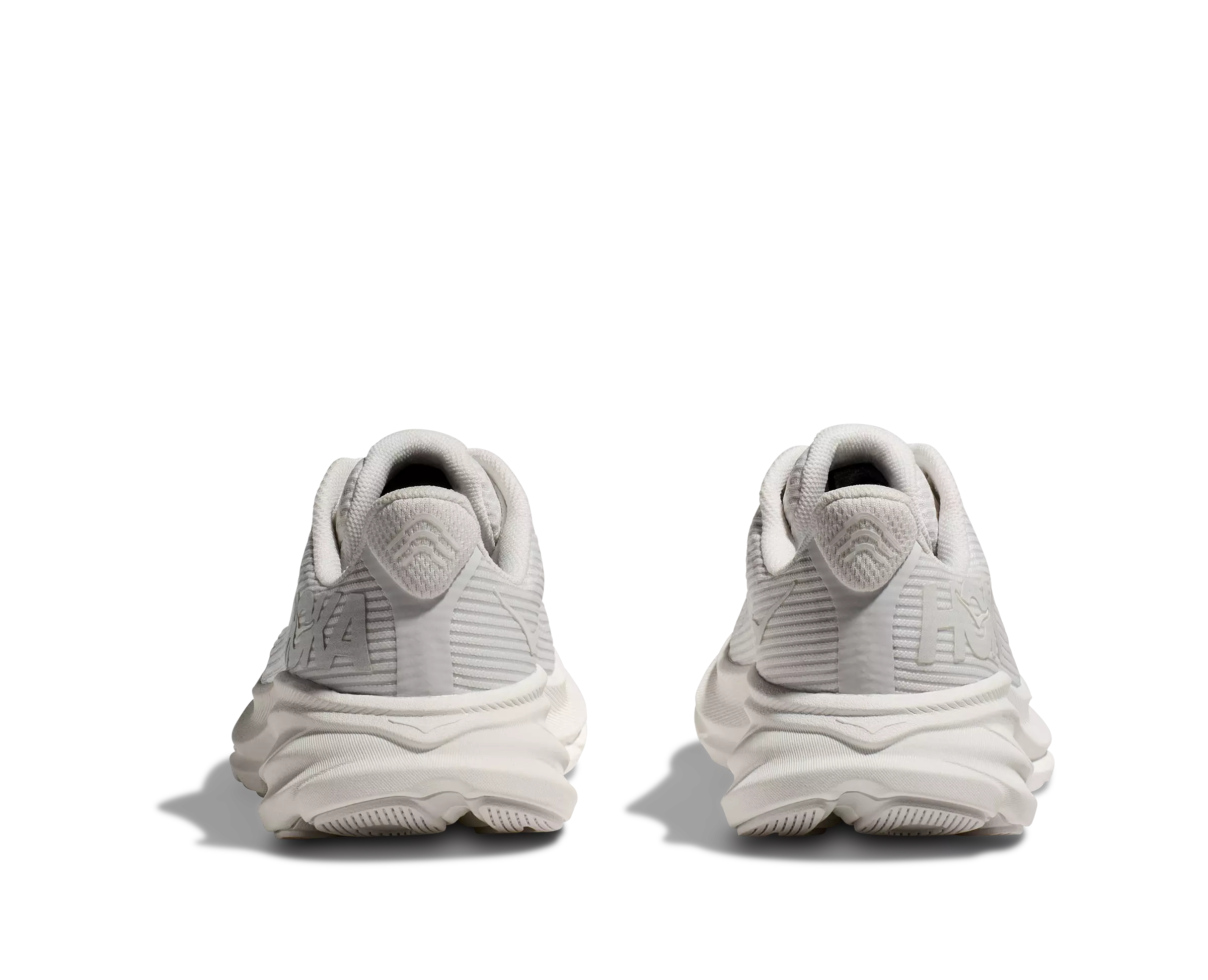 Hoka Clifton 9 "White Frost" Grade School Girls' Running Shoe - WHITE