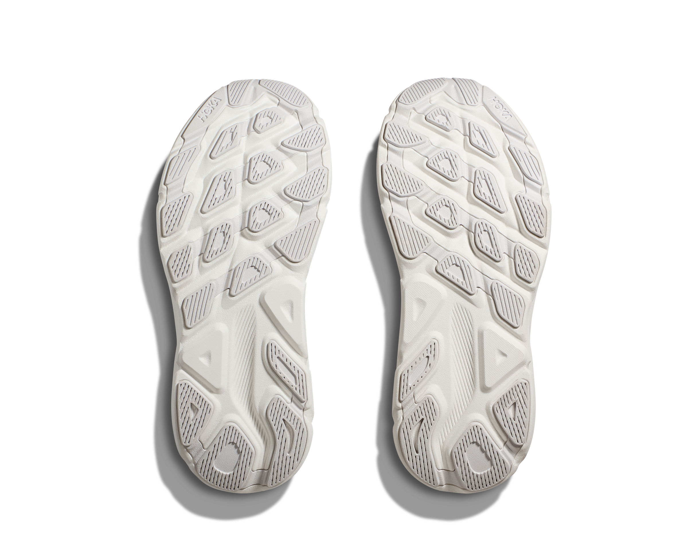 Hoka Clifton 9 Grade School Girls' "White Frost" Running Shoe