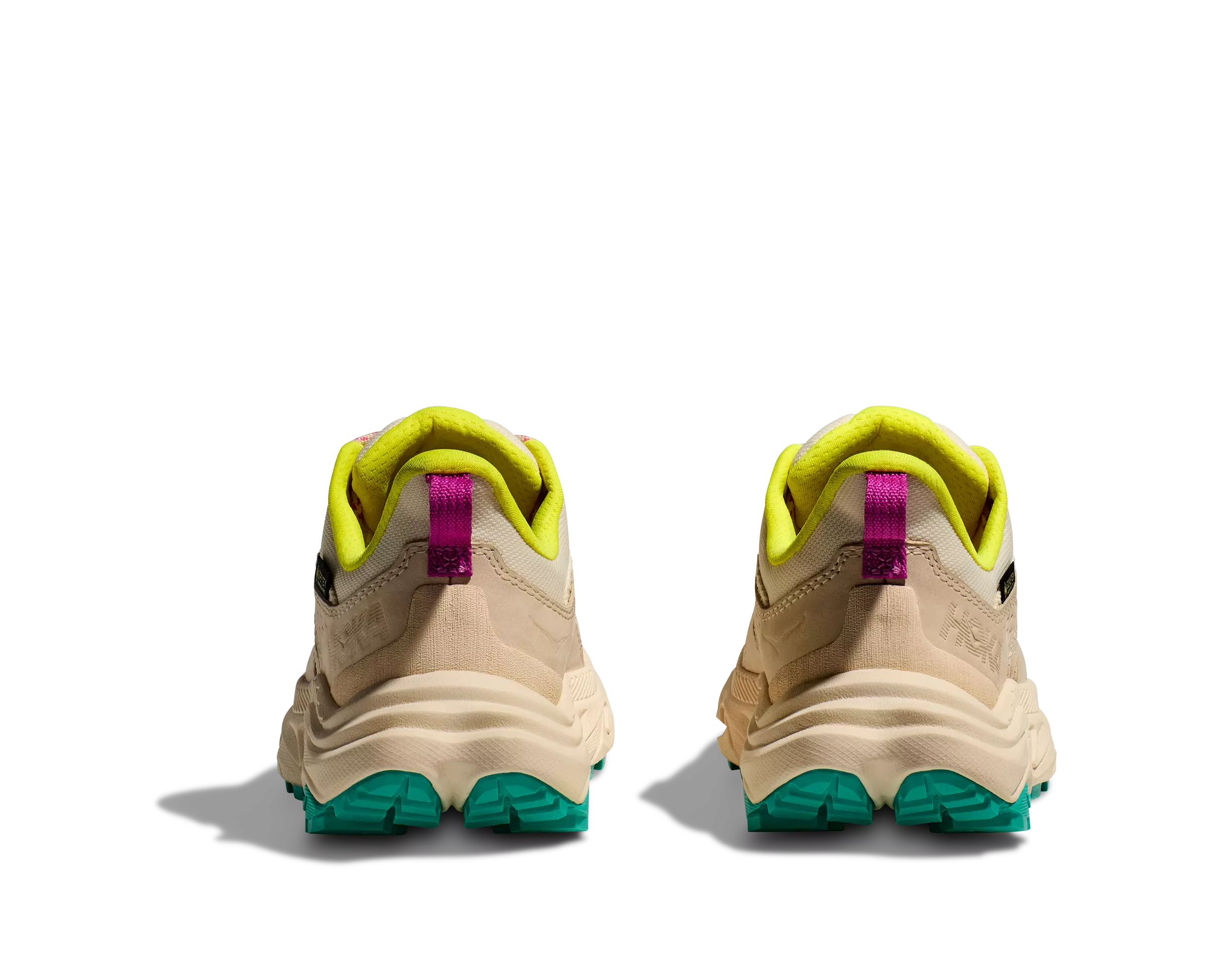 Hoka Anacapa 2 Low "Vanilla/Aqua" Grade School Girls' Hiking Shoe - BEIGE