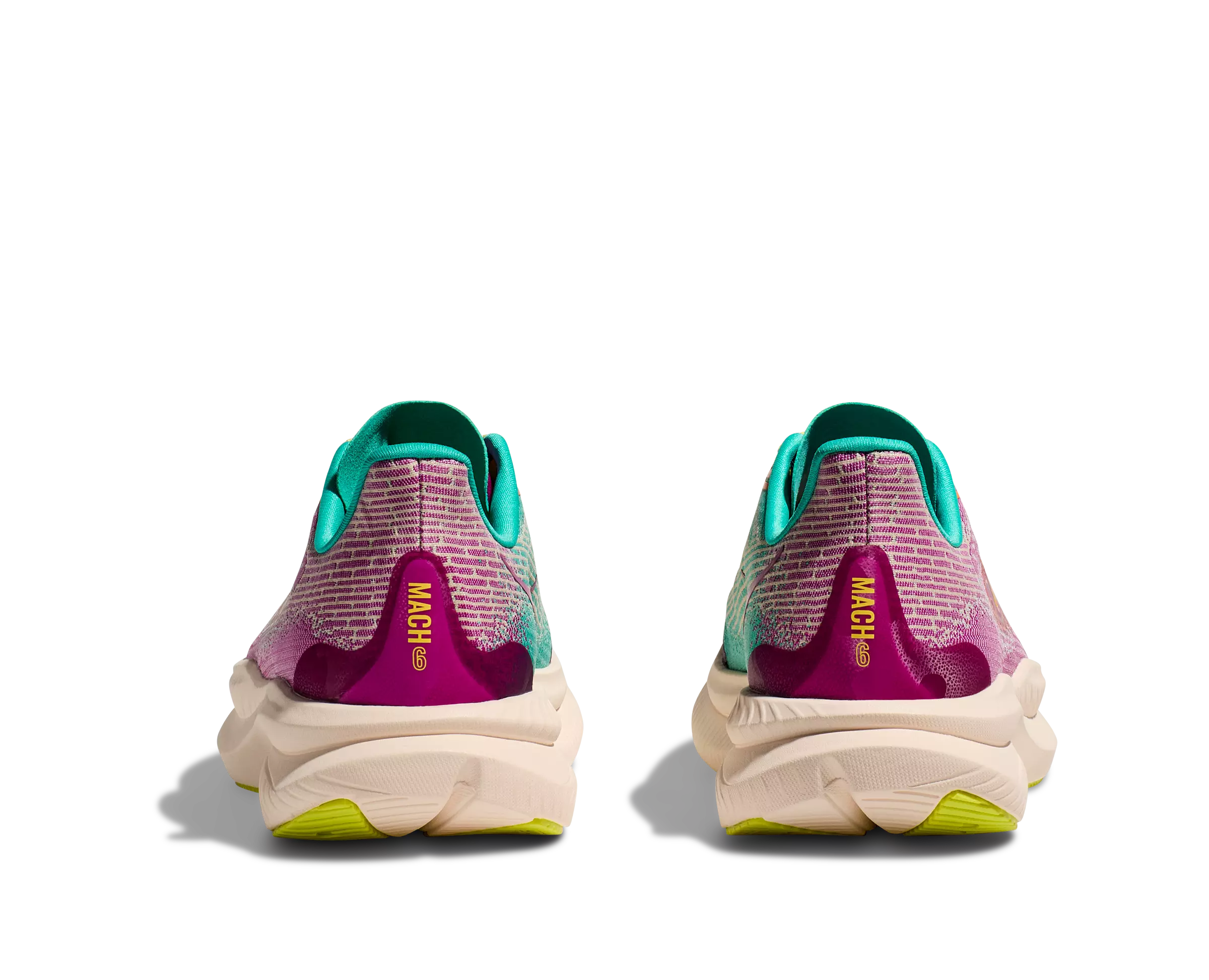 Hoka Mach 6 "Fuchsia/Aqua" Grade School Girls' Running Shoe - PINK/LT BLUE/PURPLE