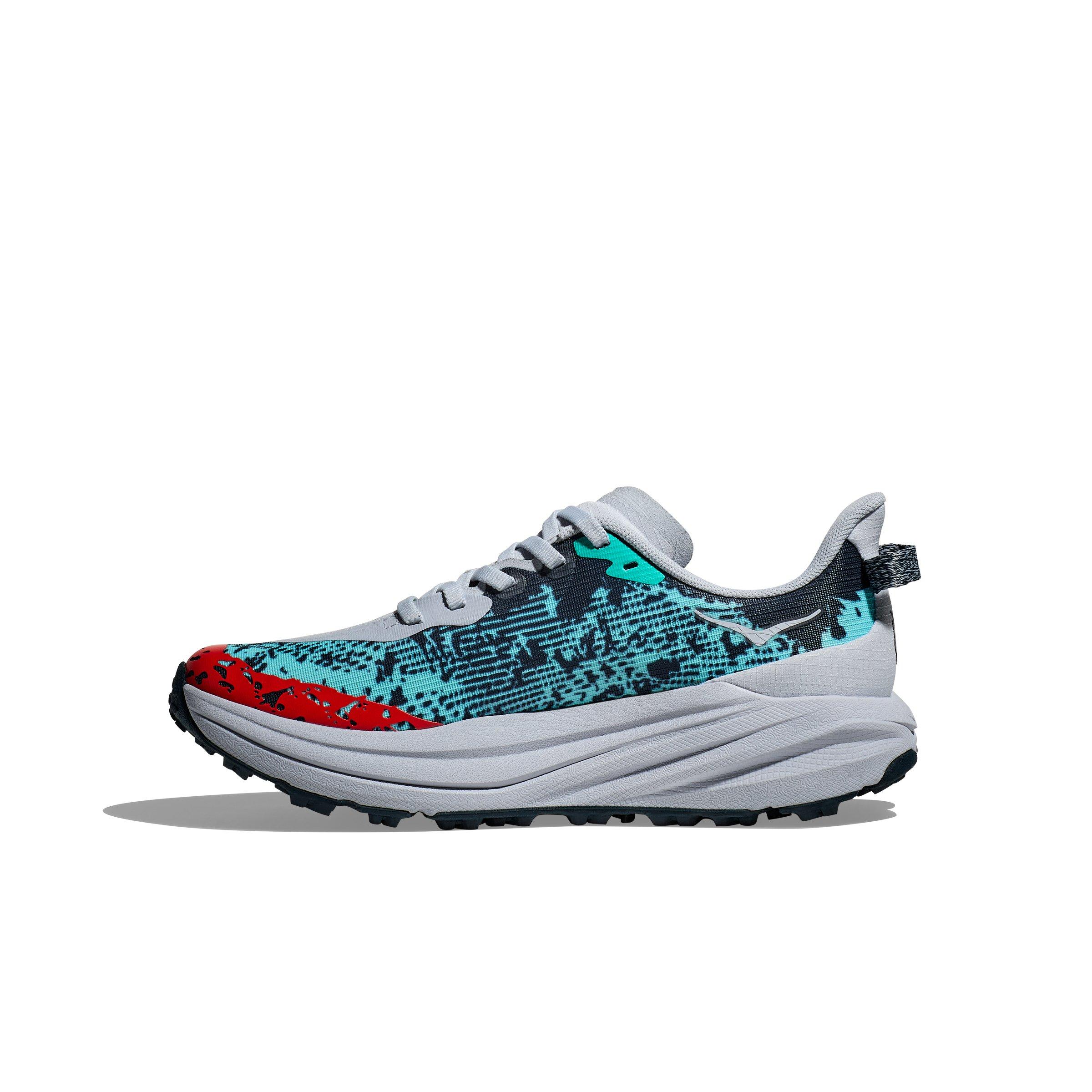 Hoka Speedgoat 6 Grade School Kids' "Grey/Navy" Trail Running Shoe