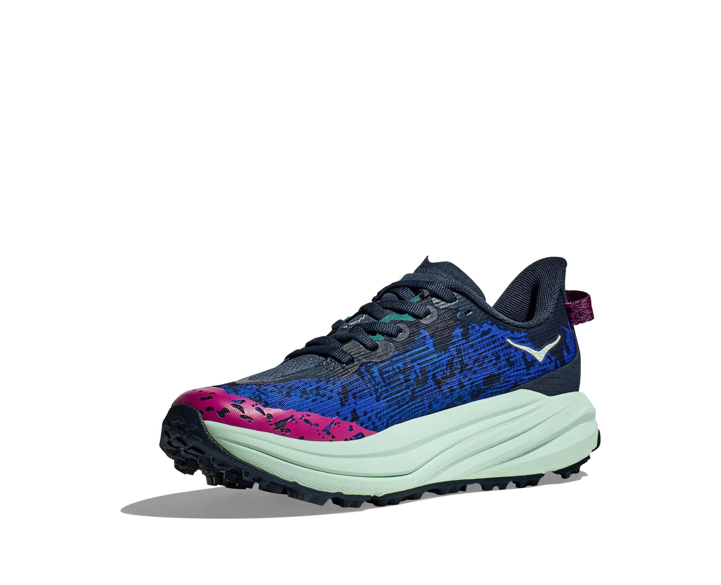 Hoka Speedgoat 6 Grade School Girls' "Navy/Aqua" Trail Running Shoe