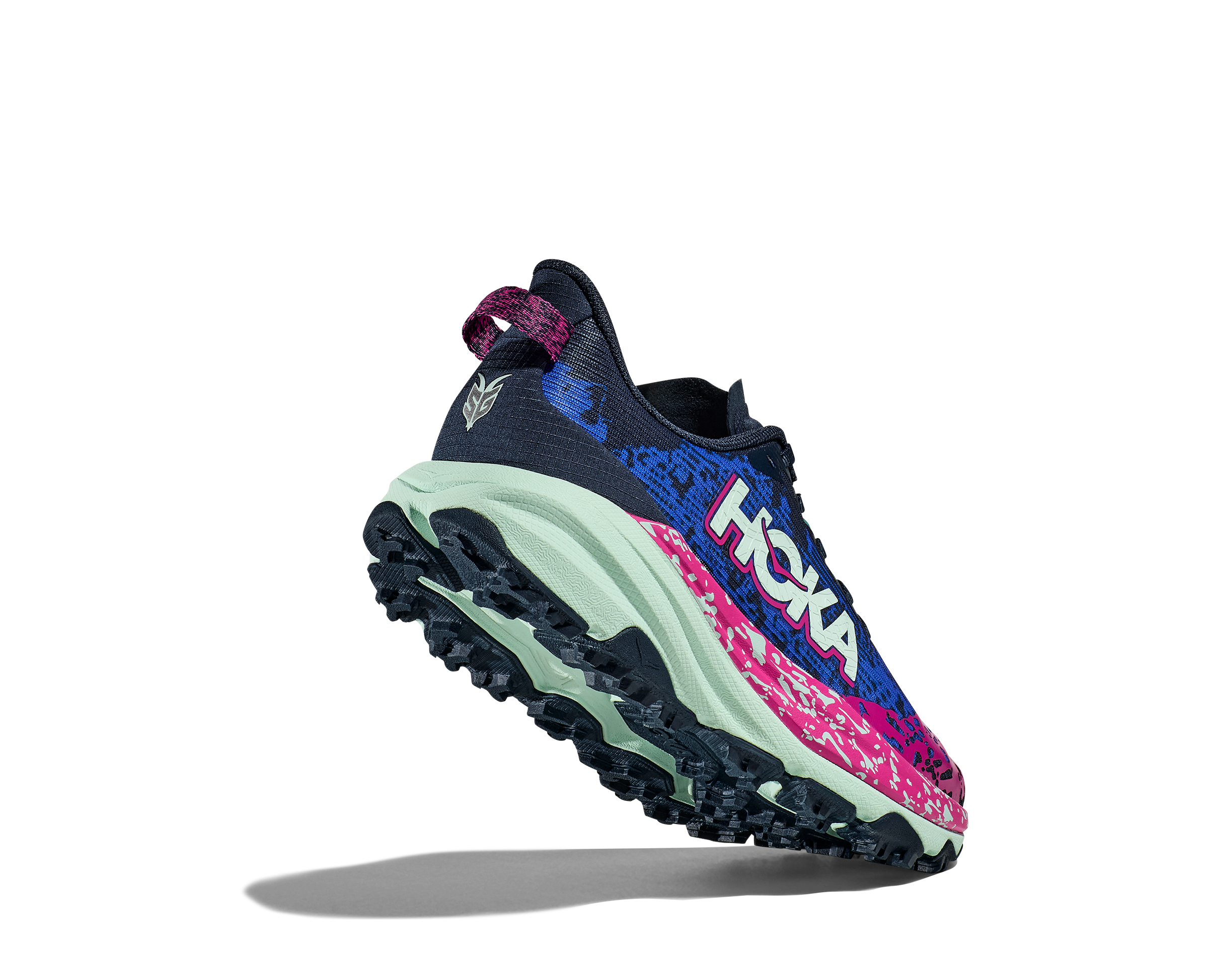 Hoka Speedgoat 6 Grade School Girls' "Navy/Aqua" Trail Running Shoe