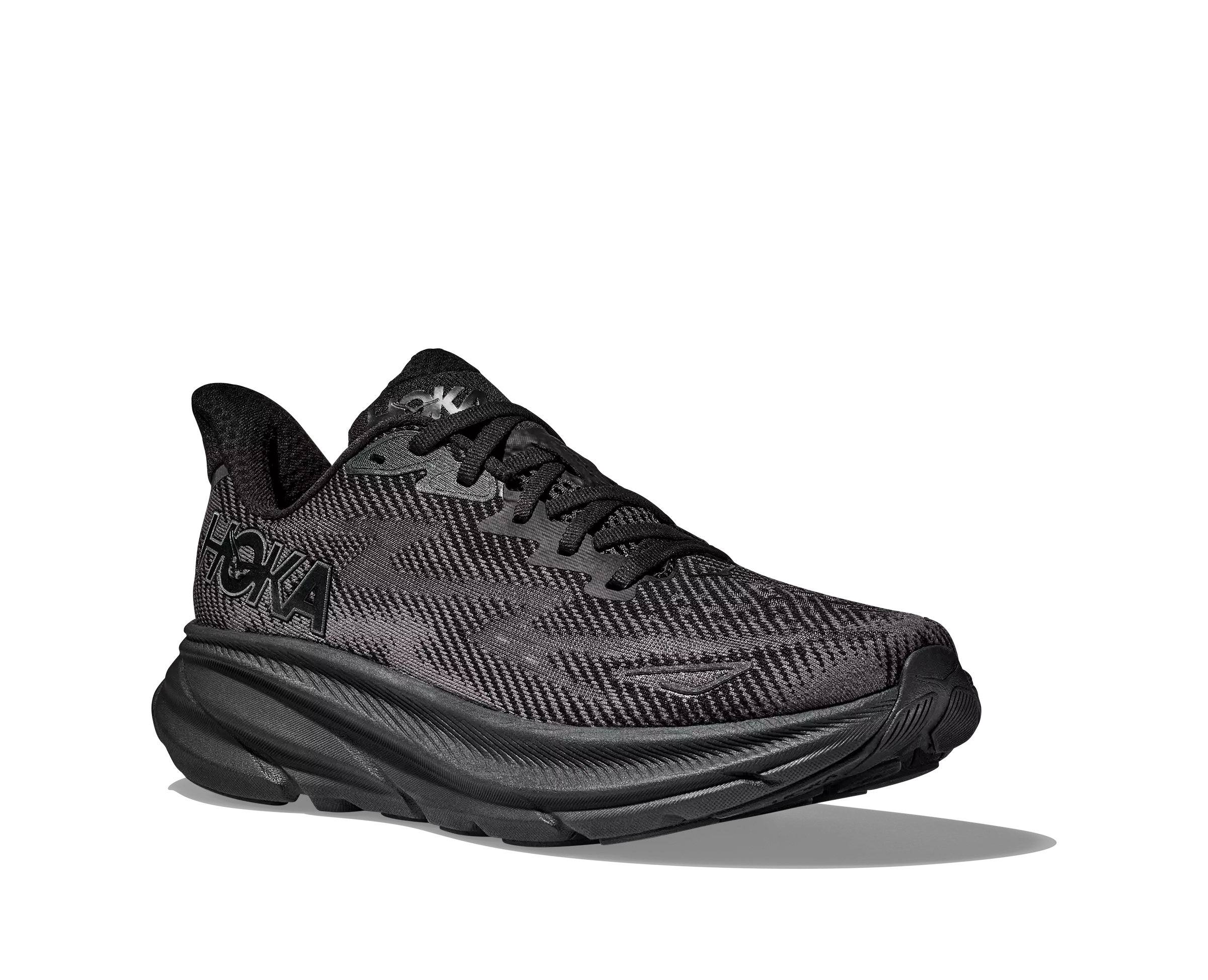 Hoka Clifton 9 "Black/Black" Women's Running Shoe - BLACK