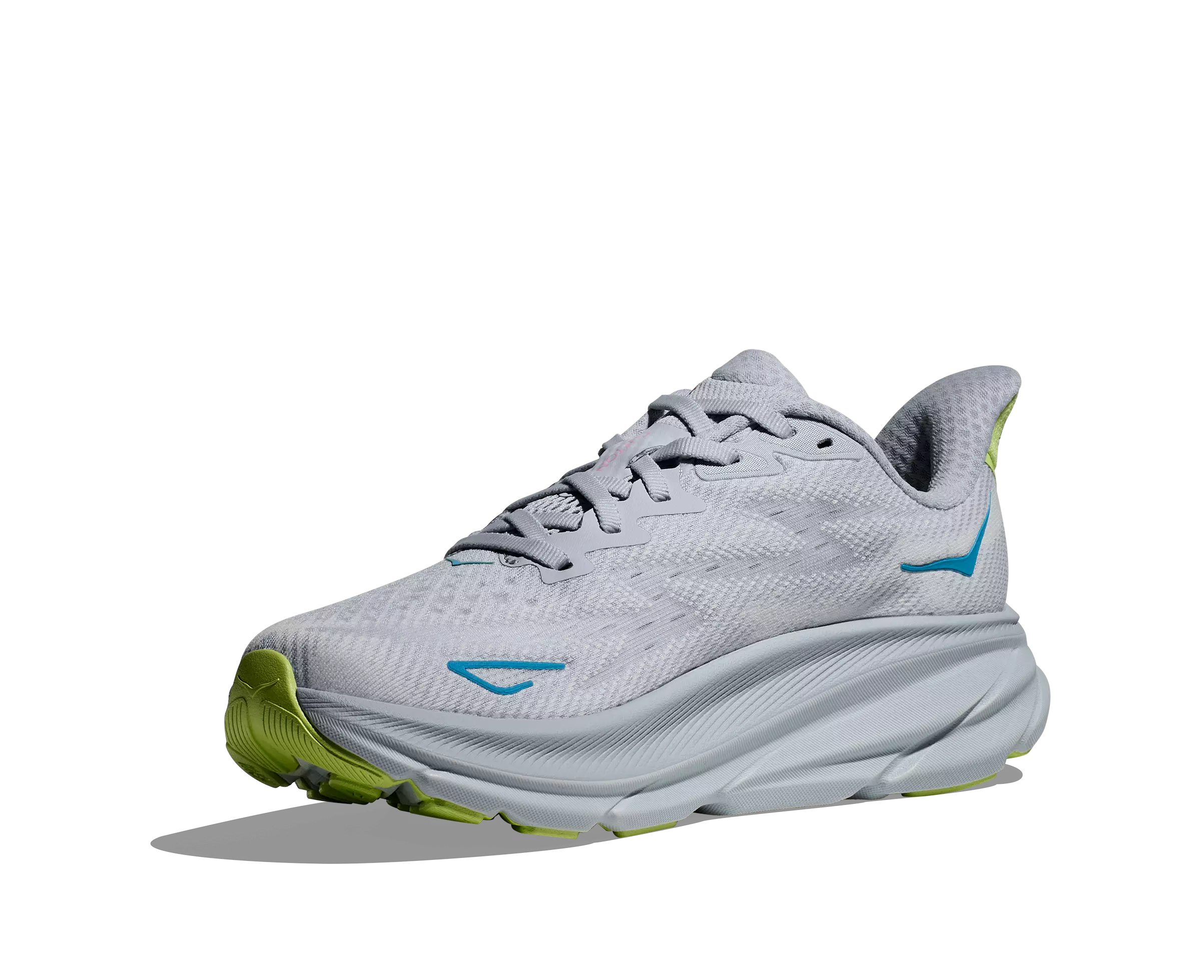 Hoka Clifton 9 "Gull/Sea Ice" Women's Running Shoe - BLUE/PINK