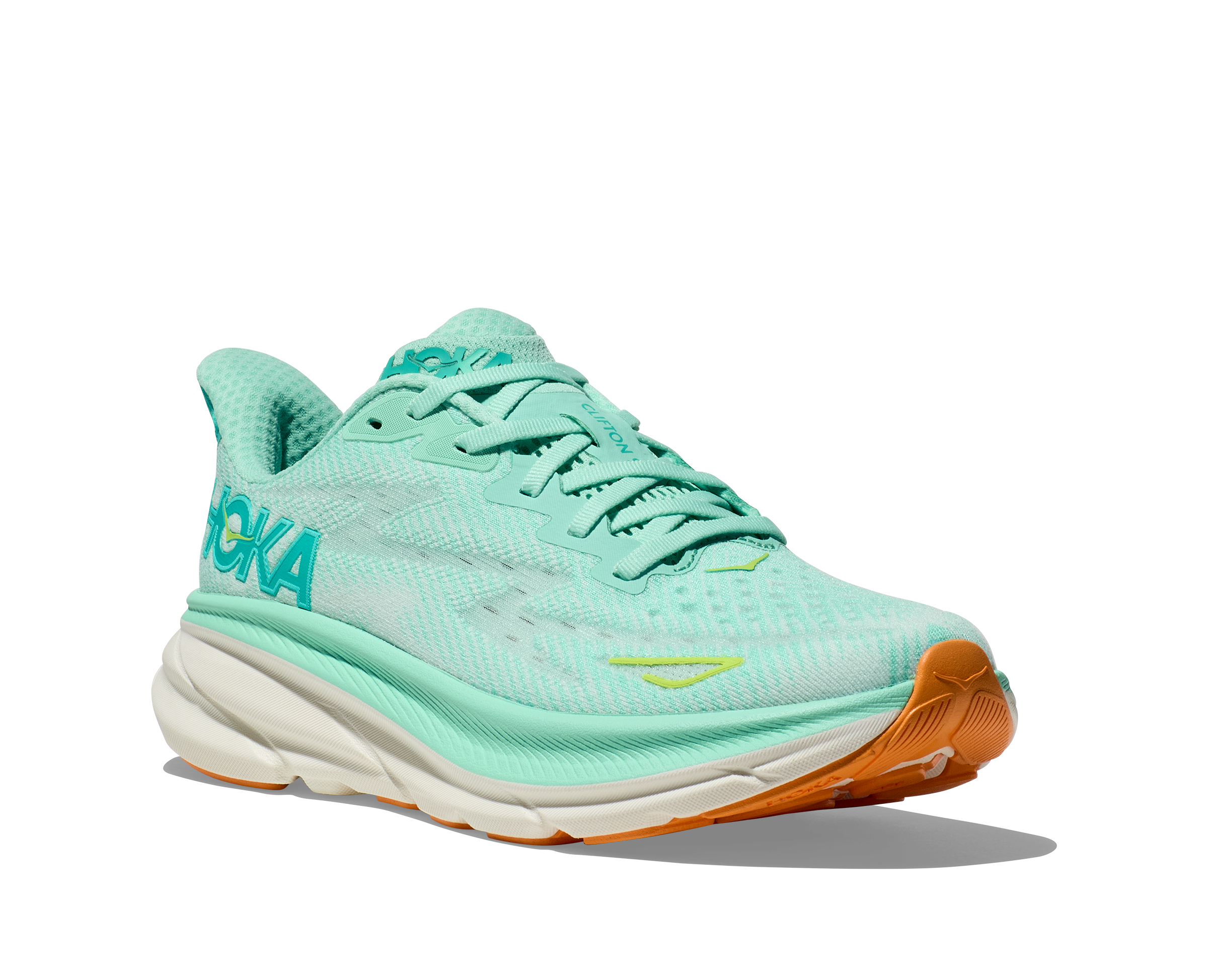 Hoka Clifton 9 "Seafoam/Aqua" Women's Running Shoe - SEAFOAM Thumbnail View 7