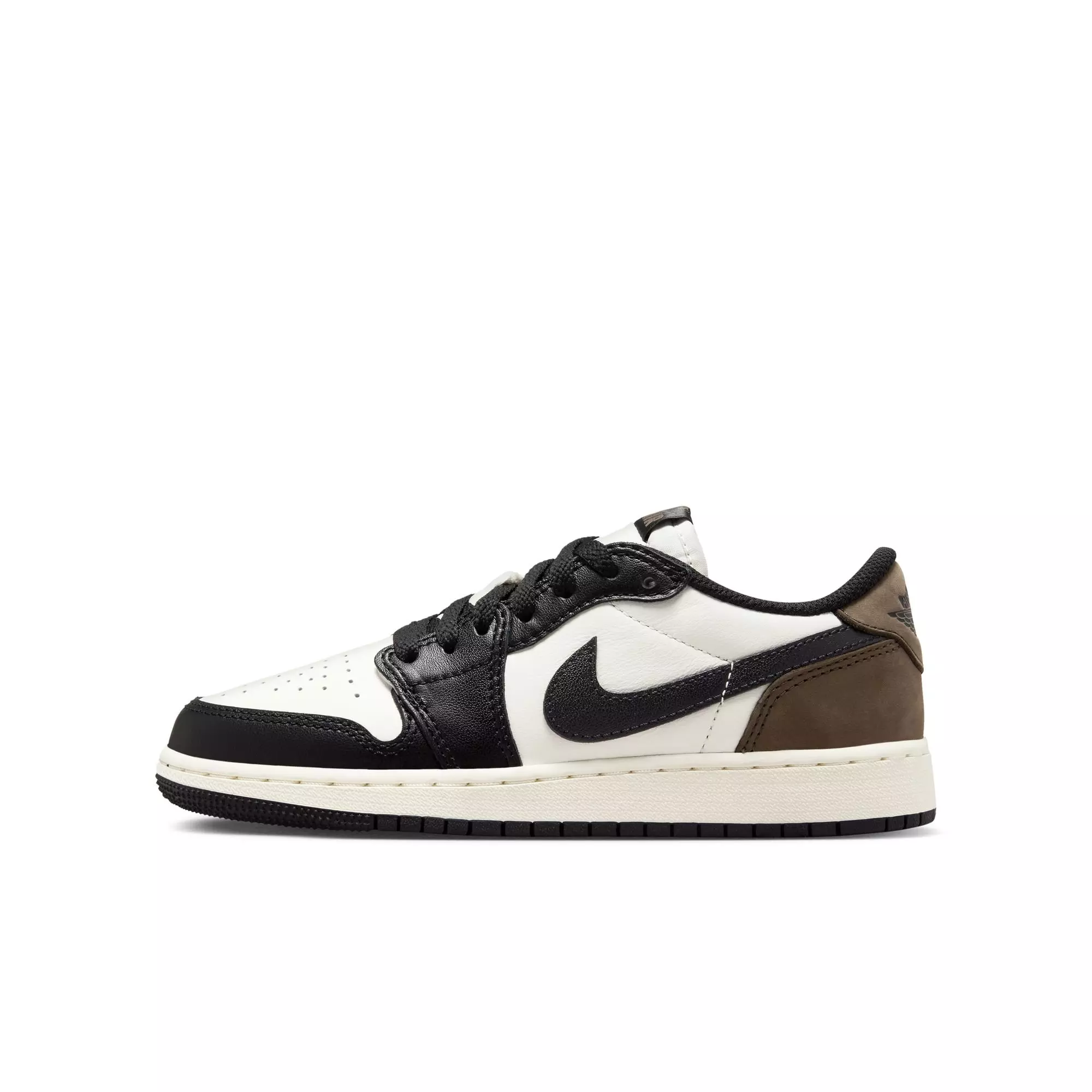 Jordan 1 Low OG "Mocha" Grade School Kids' Shoe - SAIL/BLACK/DARK MOCHA
