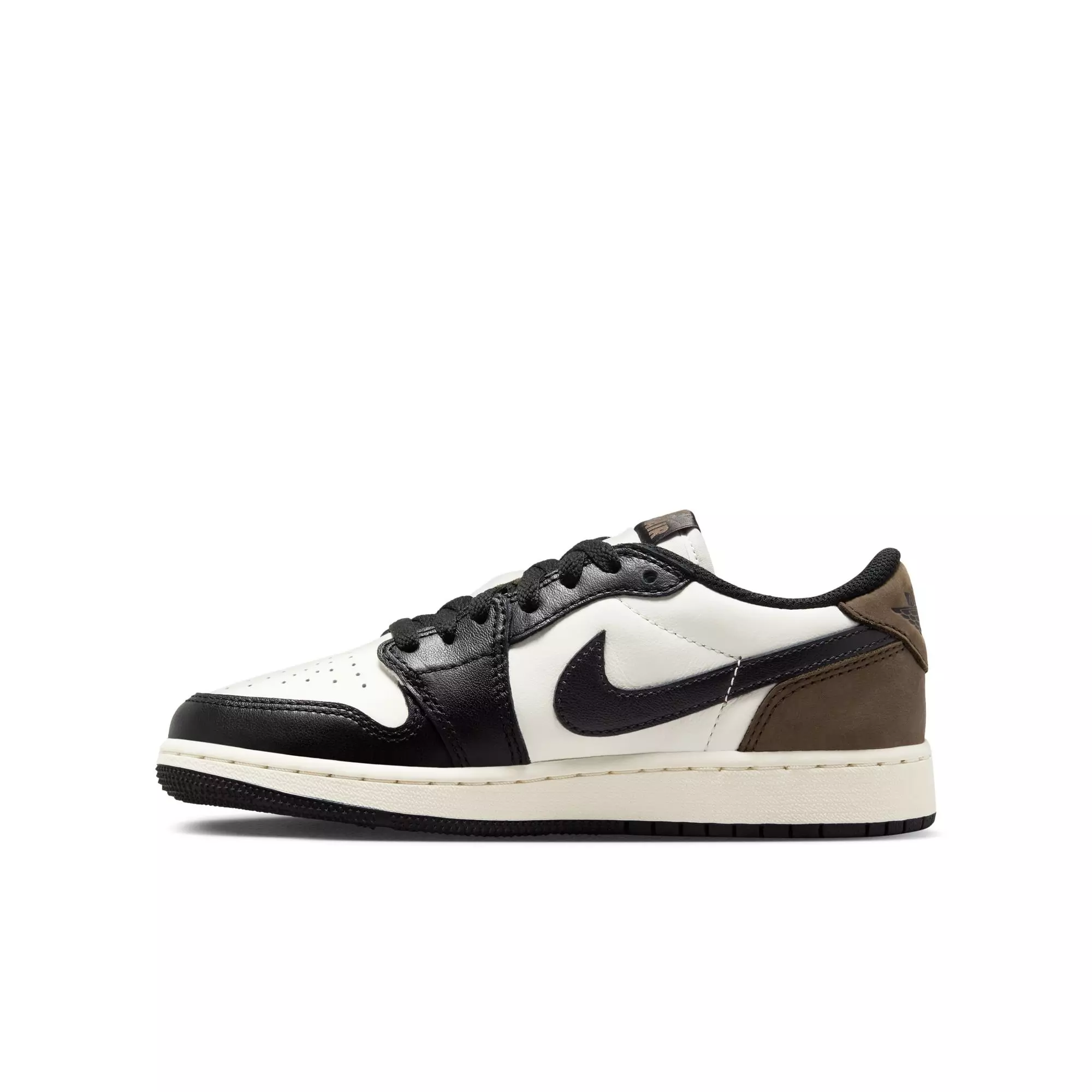 Jordan 1 Low OG "Mocha" Grade School Kids' Shoe - SAIL/BLACK/DARK MOCHA