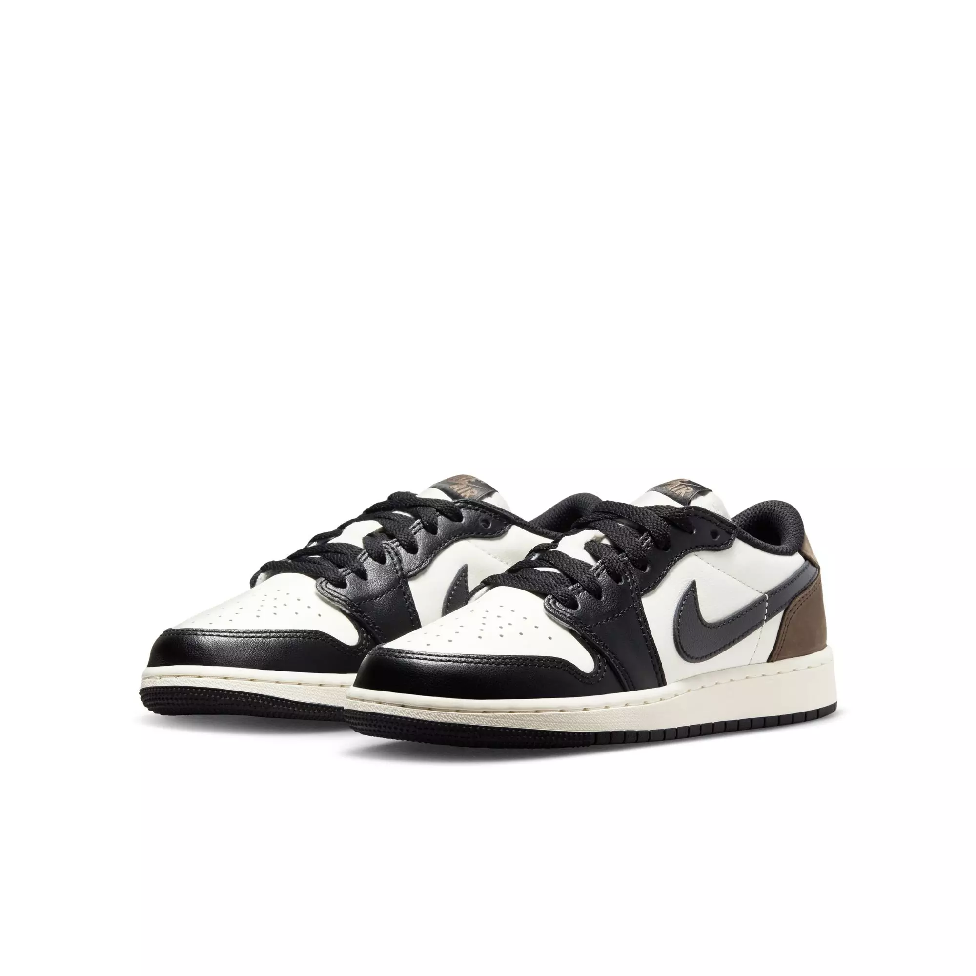 Jordan 1 Low OG "Mocha" Grade School Kids' Shoe - SAIL/BLACK/DARK MOCHA