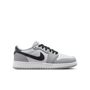 Jordan 1 Low OG "Wolf Grey" Grade School Kids' Shoe