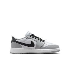 Jordan 1 Low OG "Wolf Grey" Grade School Kids' Shoe
