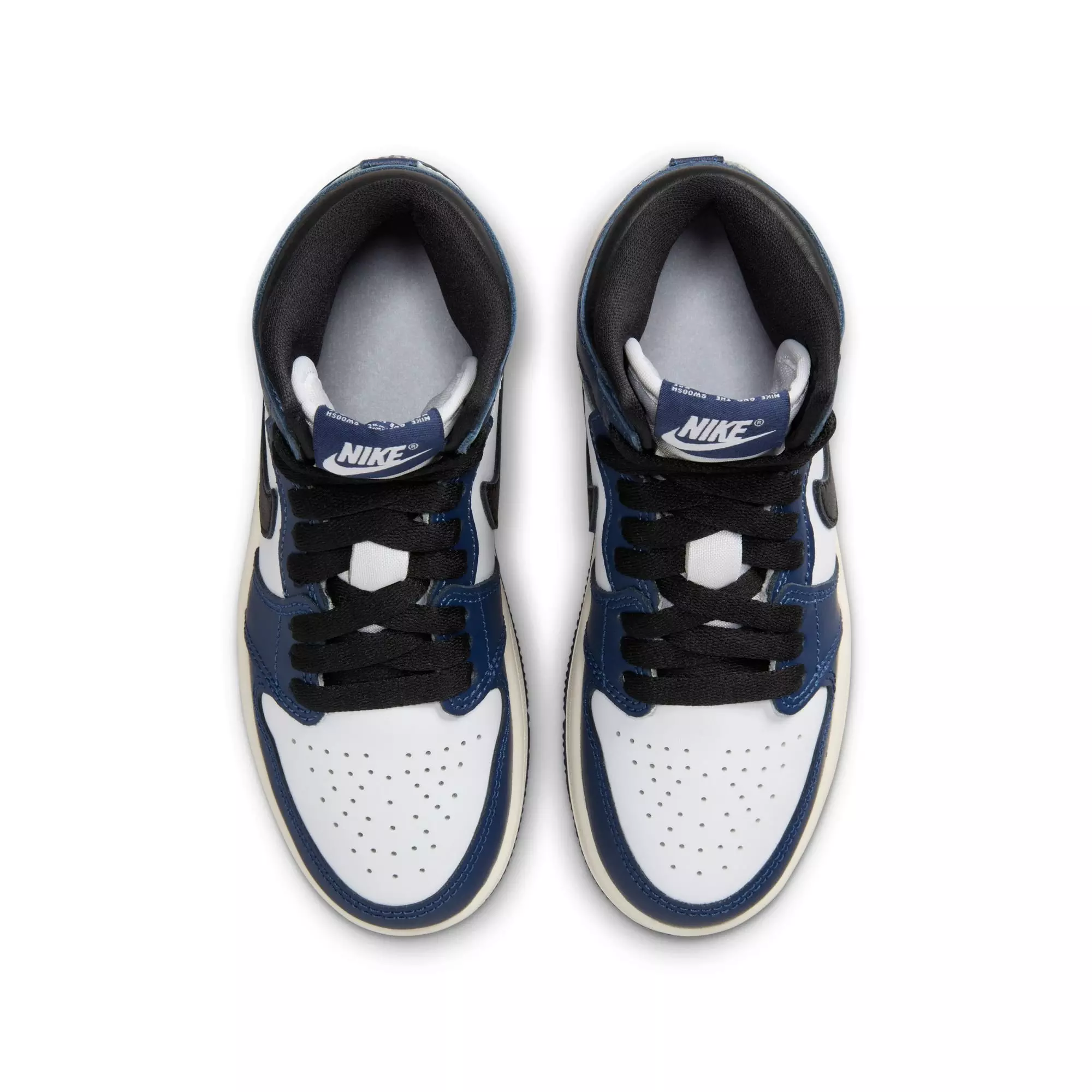 Jordan 1 Retro High OG "Midnight Navy" Grade School Kids' Shoe - MIDNIGHT NAVY/BLACK/WHITE