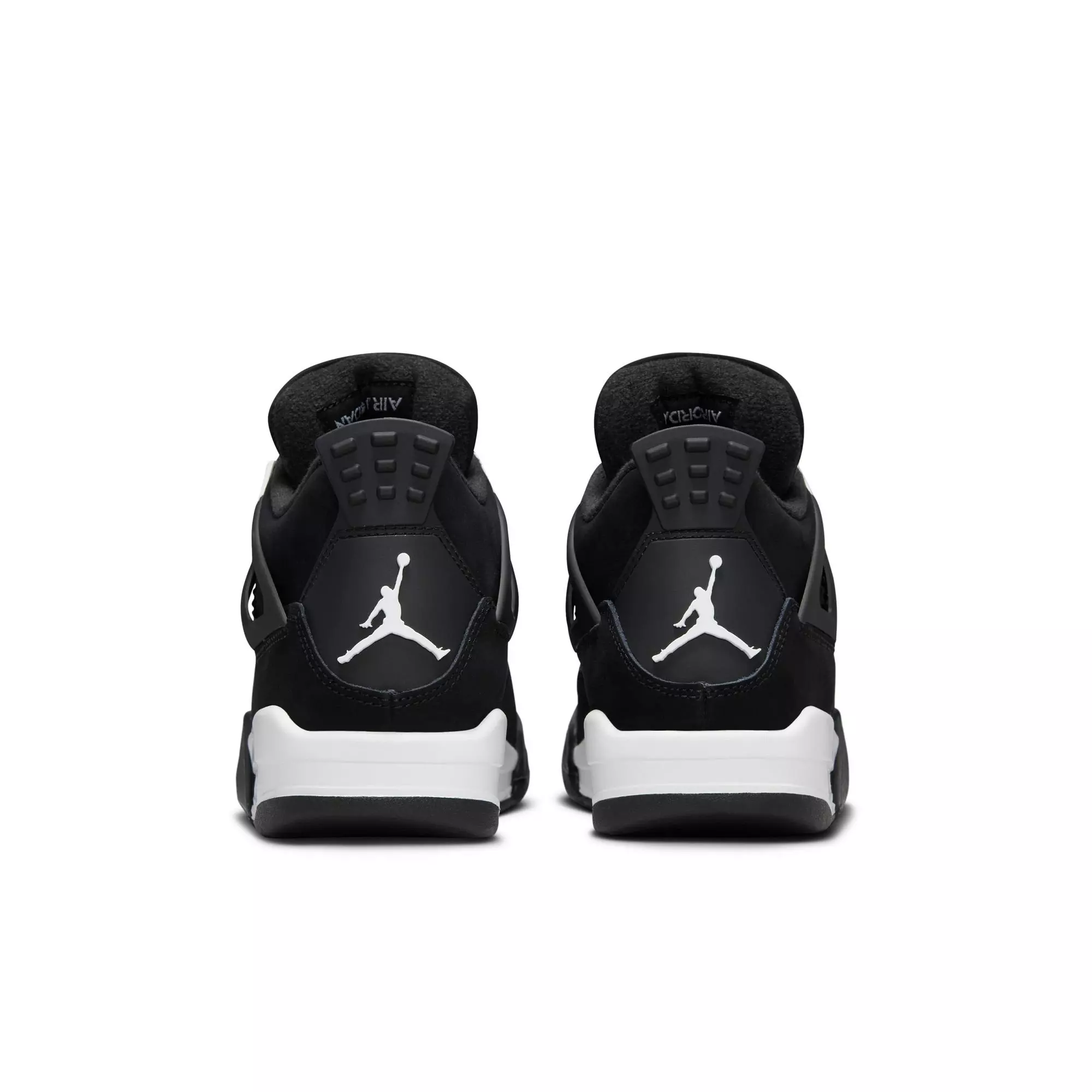 Jordan 4 Retro "White Thunder" Grade School Kids' Shoe - BLACK/WHITE